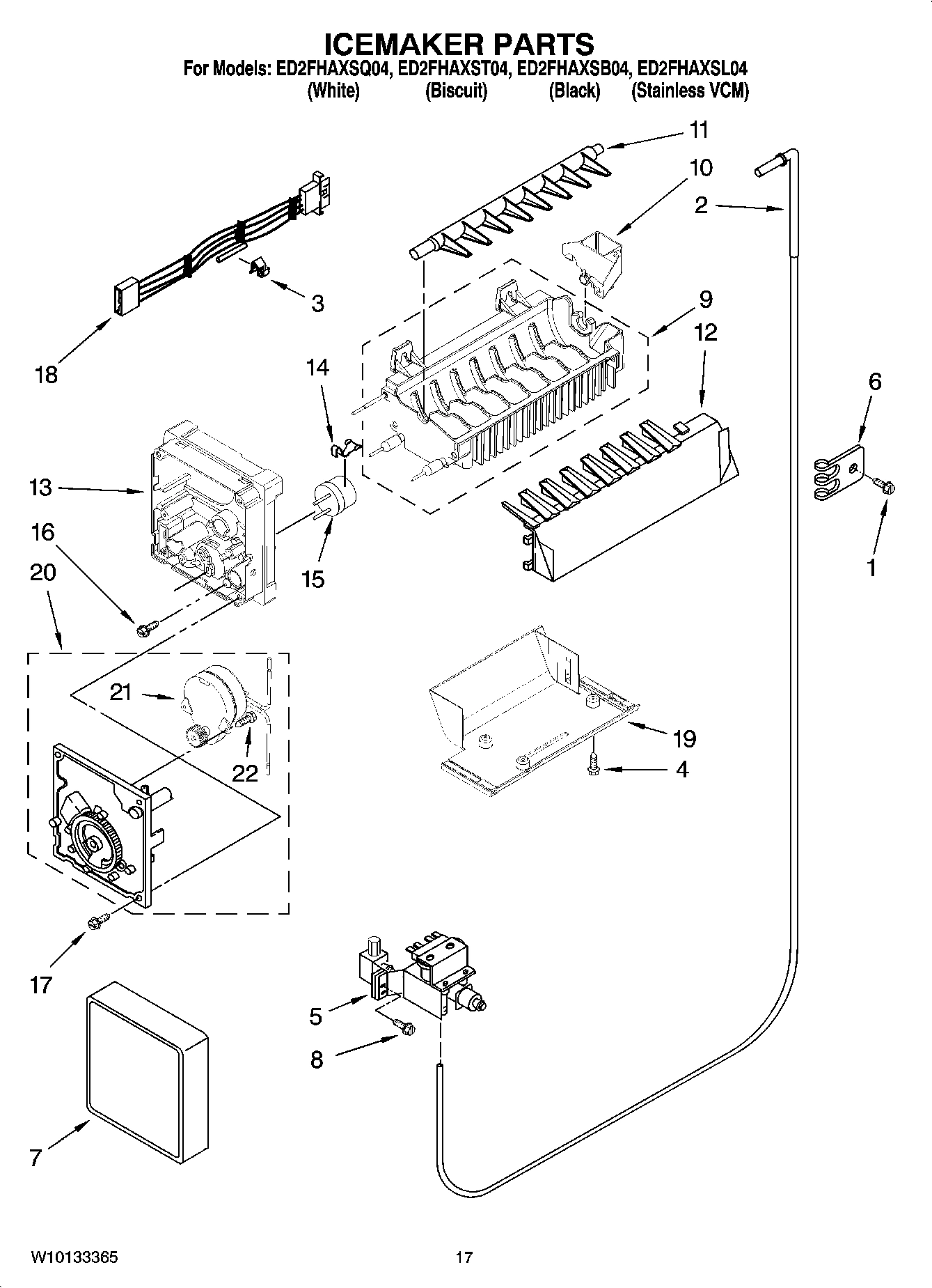 10 - ICEMAKER PARTS