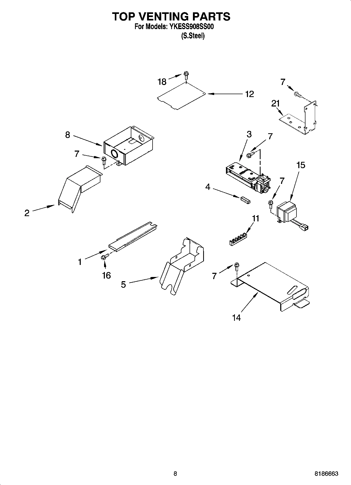 06 - TOP VENTING PARTS, OPTIONAL PARTS