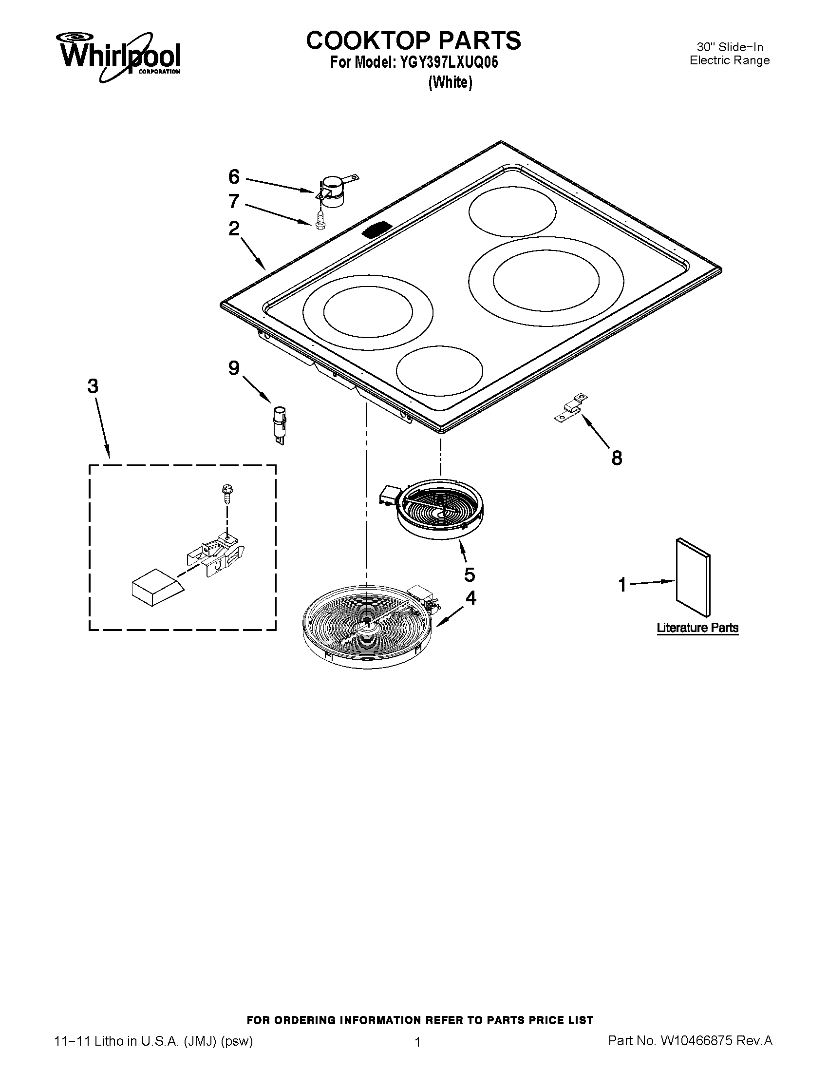 01 - COOKTOP PARTS