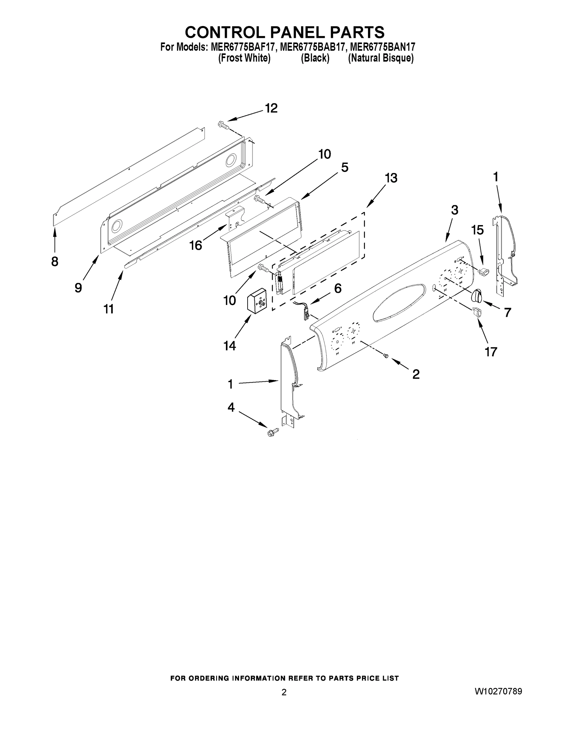 02 - CONTROL PANEL PARTS