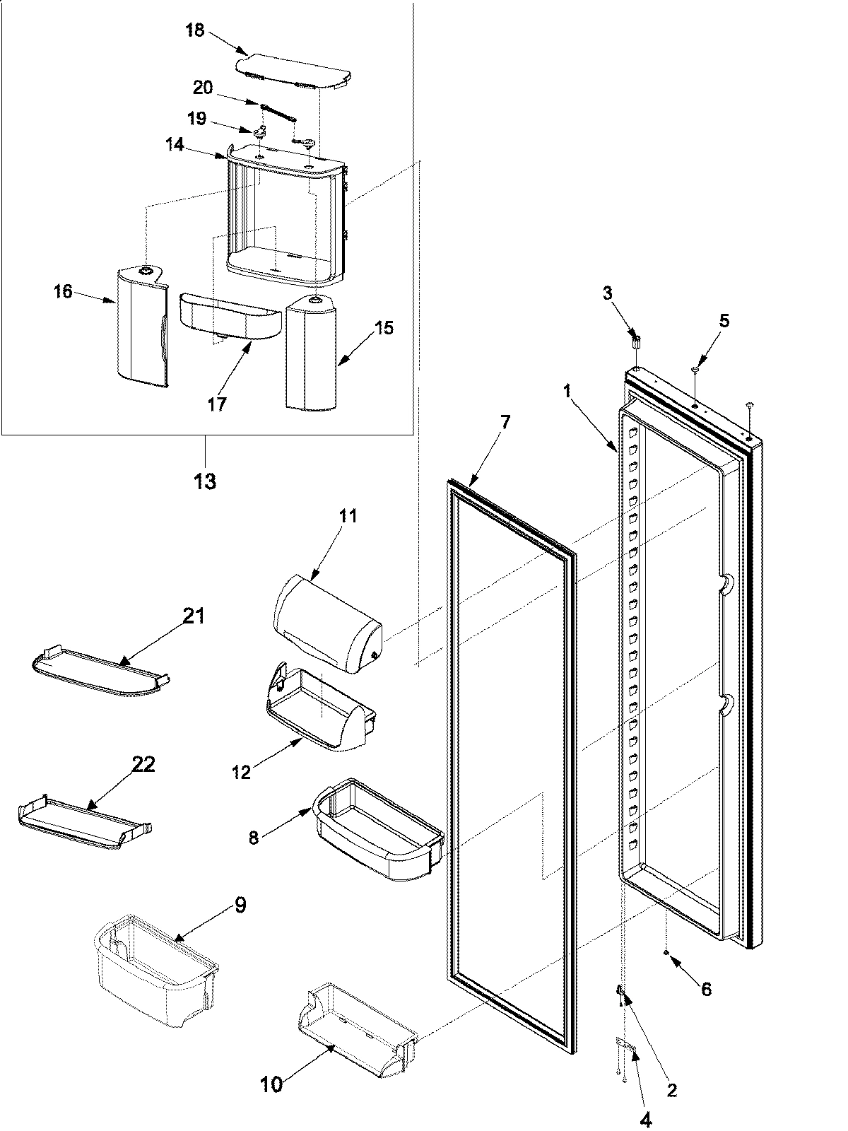 17 - REFRIGERATOR DOOR