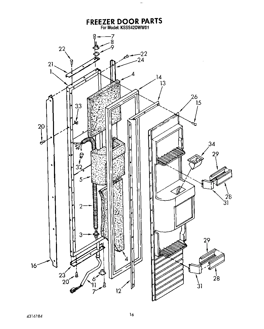 12 - FREEZER DOOR