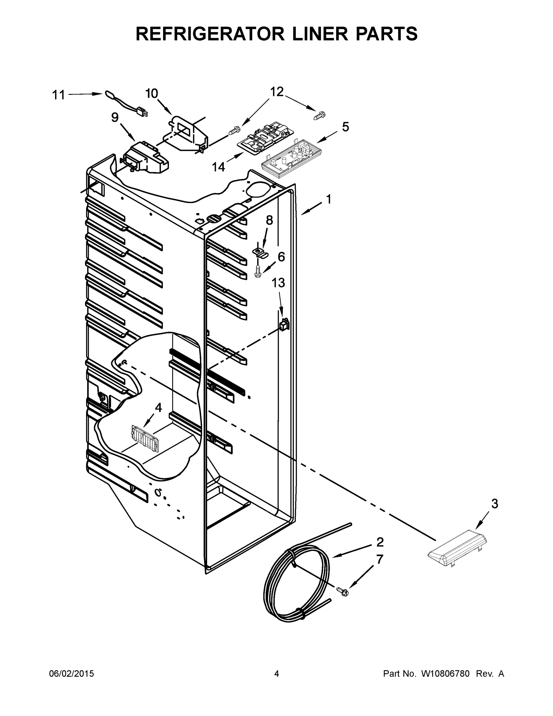 03 - REFRIGERATOR LINER PARTS