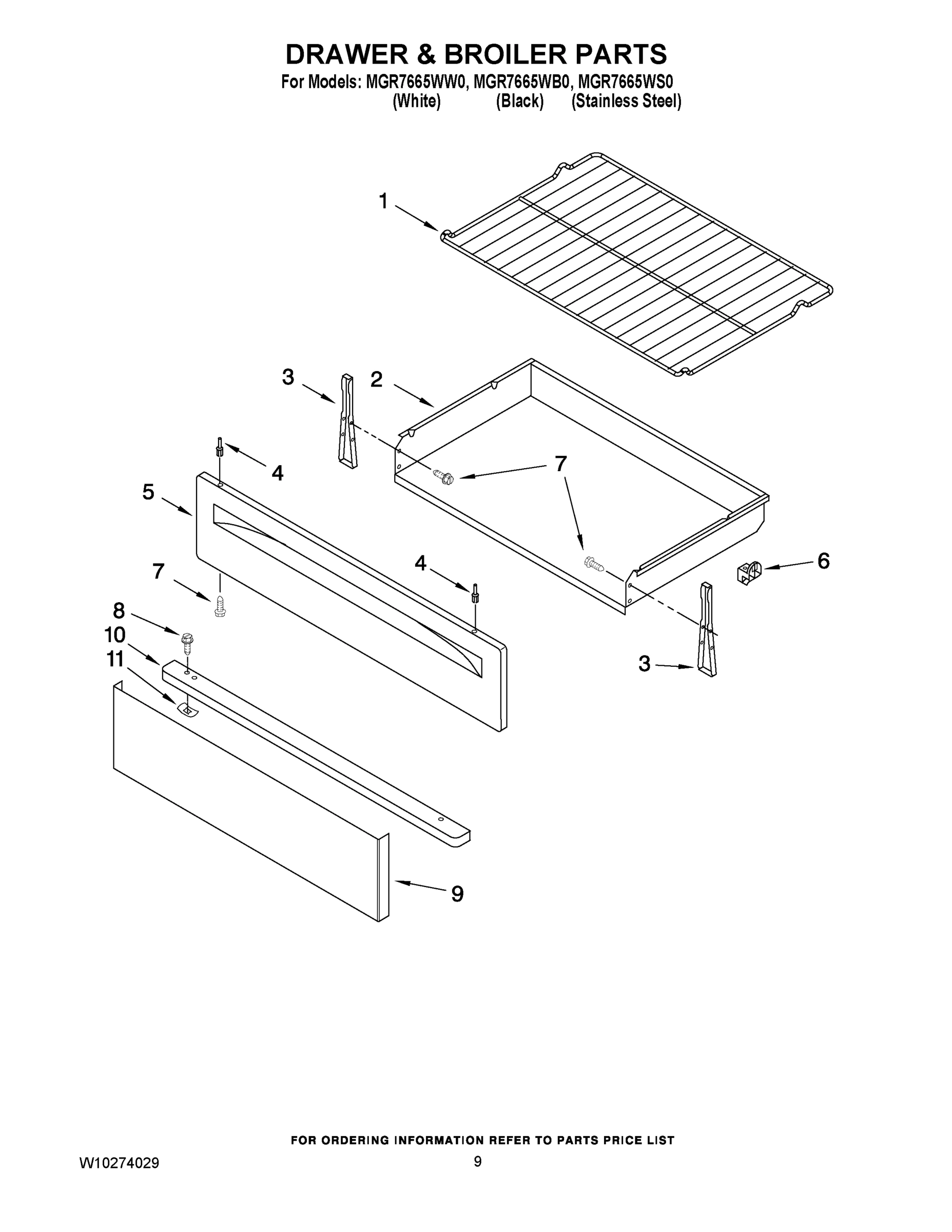 06 - DRAWER & BROILER PARTS