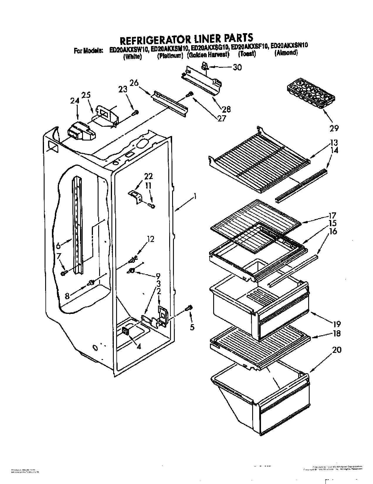 03 - REFRIGERATOR LINER
