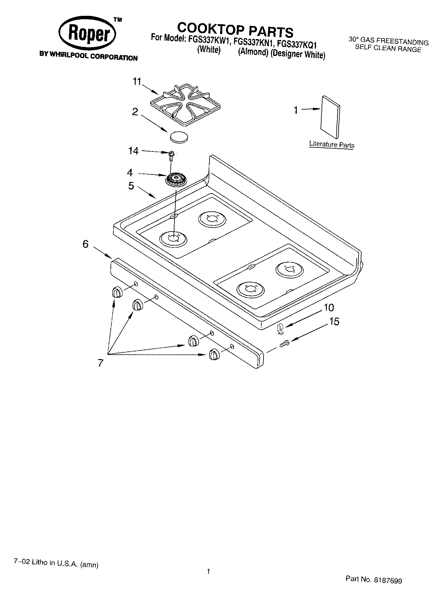 01 - COOKTOP, LITERATURE