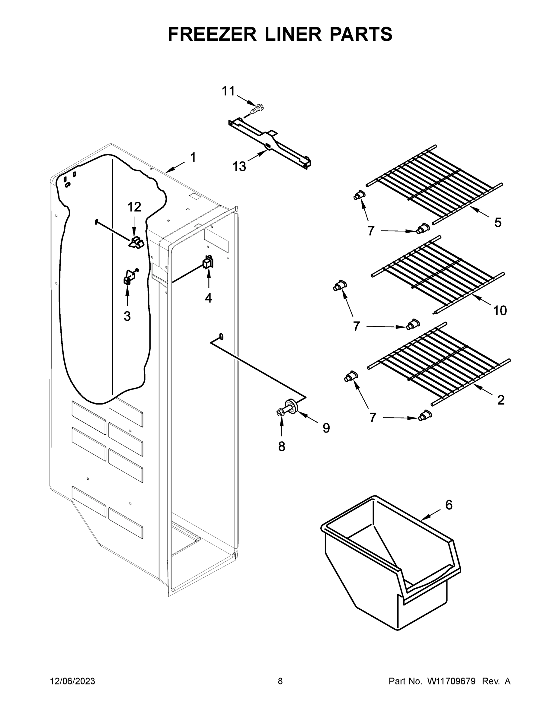 05 - FREEZER LINER PARTS