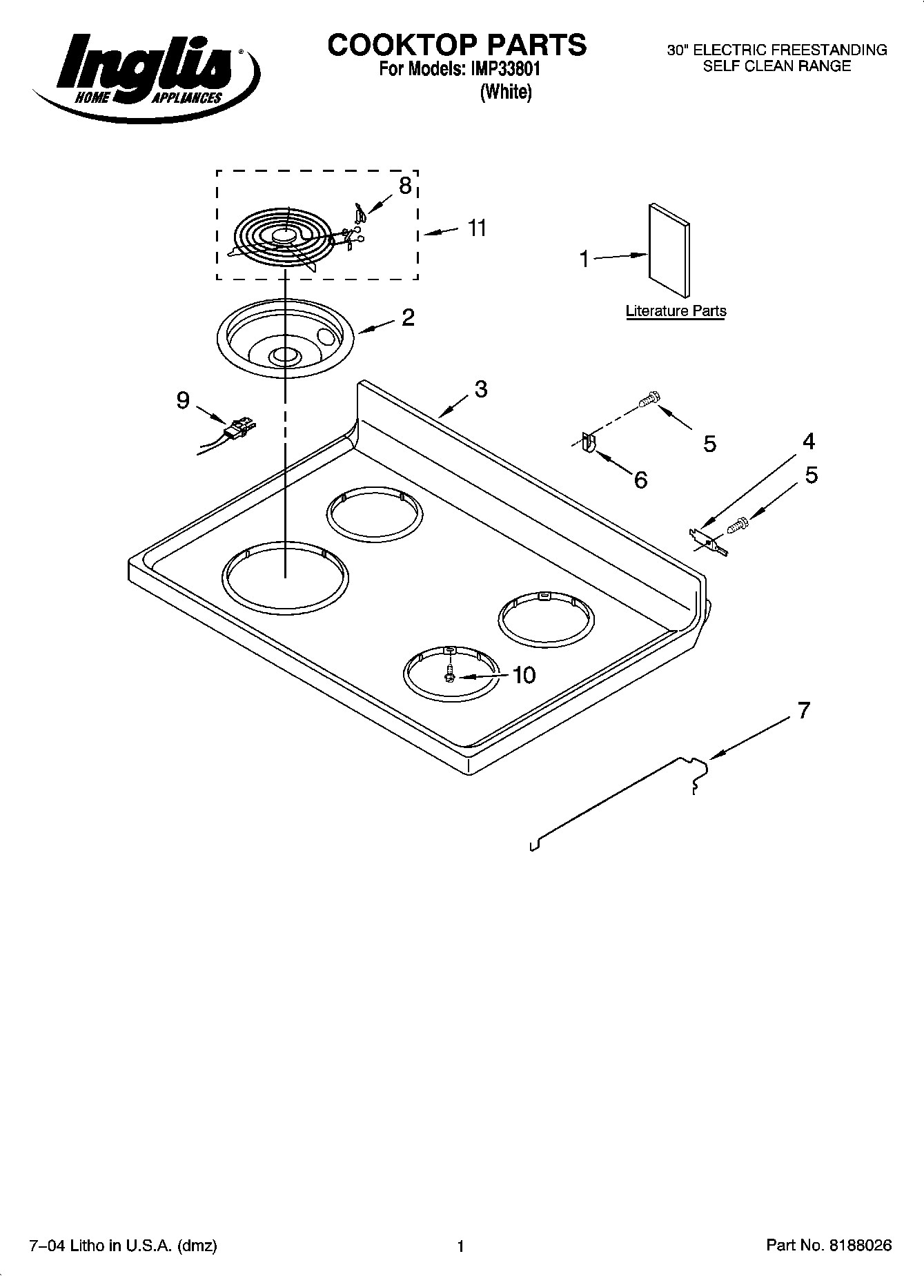 01 - COOKTOP PARTS