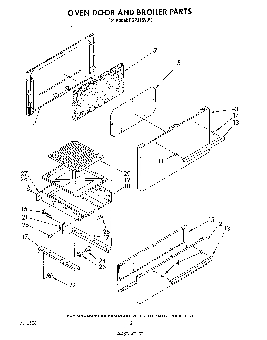 05 - OVEN DOOR AND BROILER