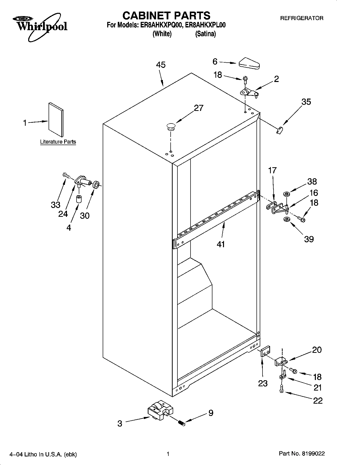 01 - CABINET PARTS