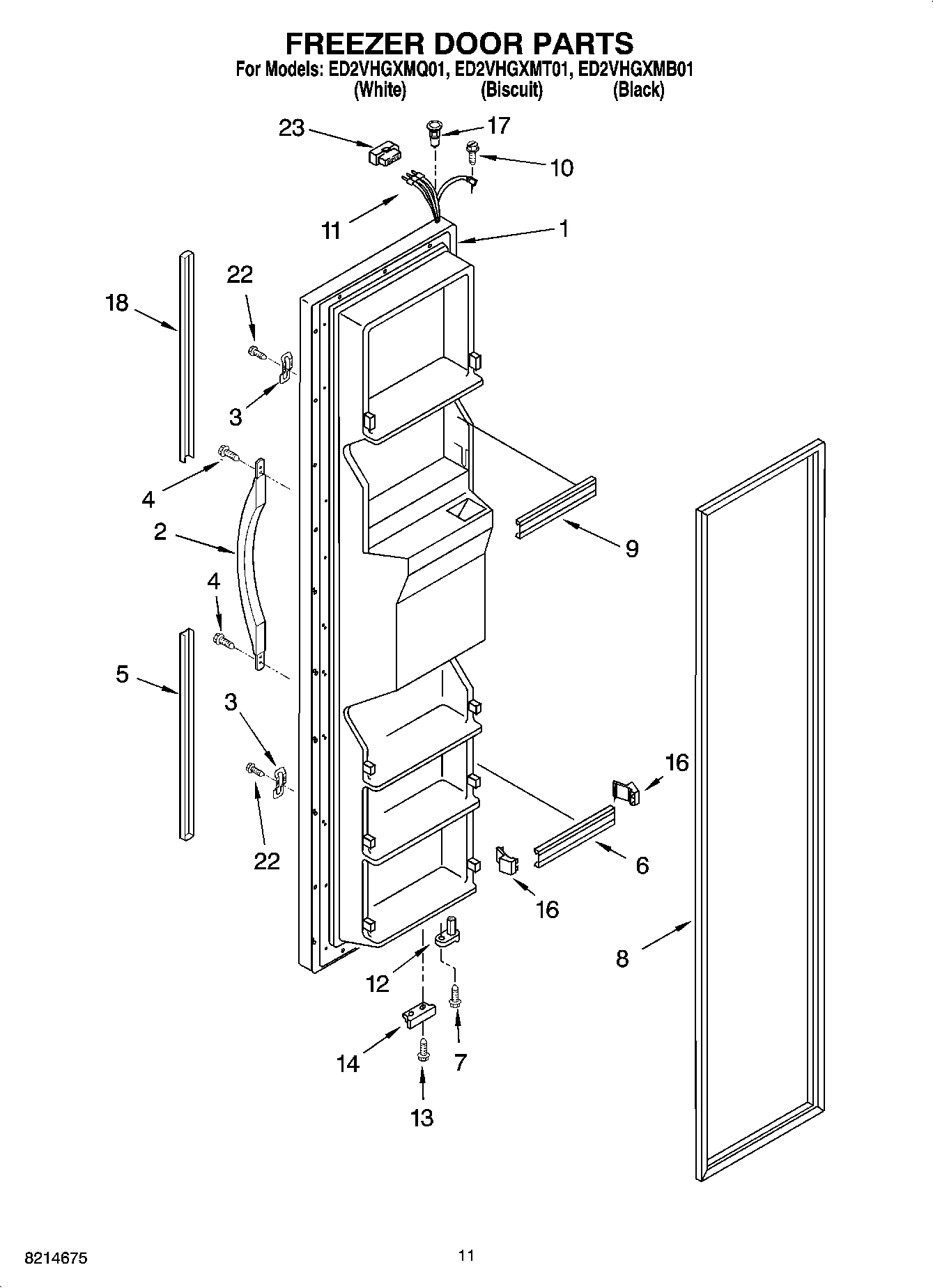 07 - FREEZER DOOR PARTS