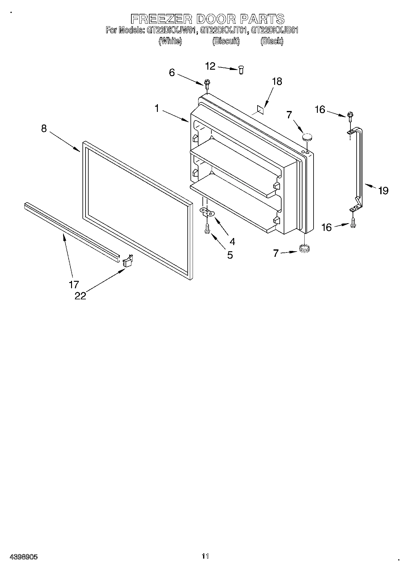 06 - FREEZER DOOR, OPTIONAL