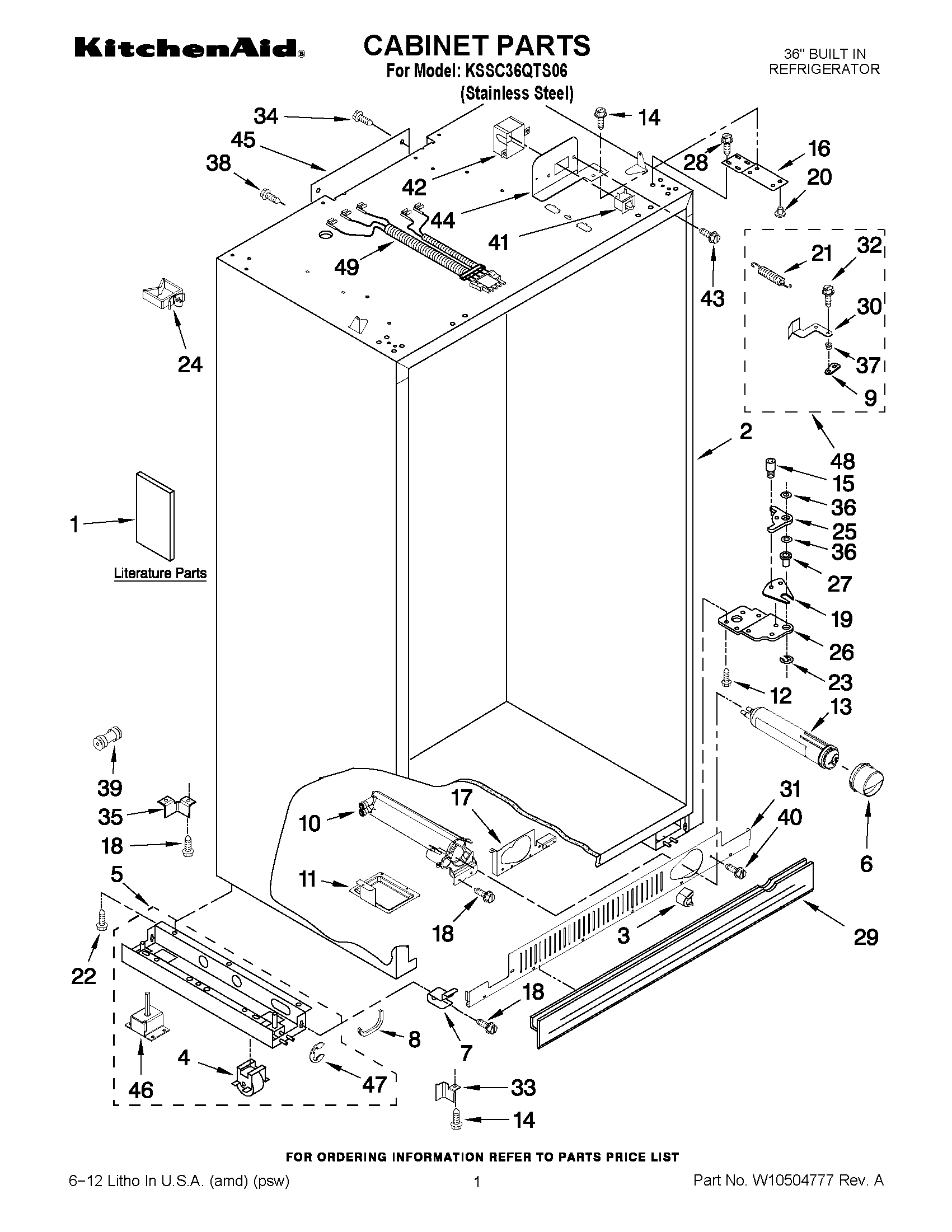 01 - CABINET PARTS