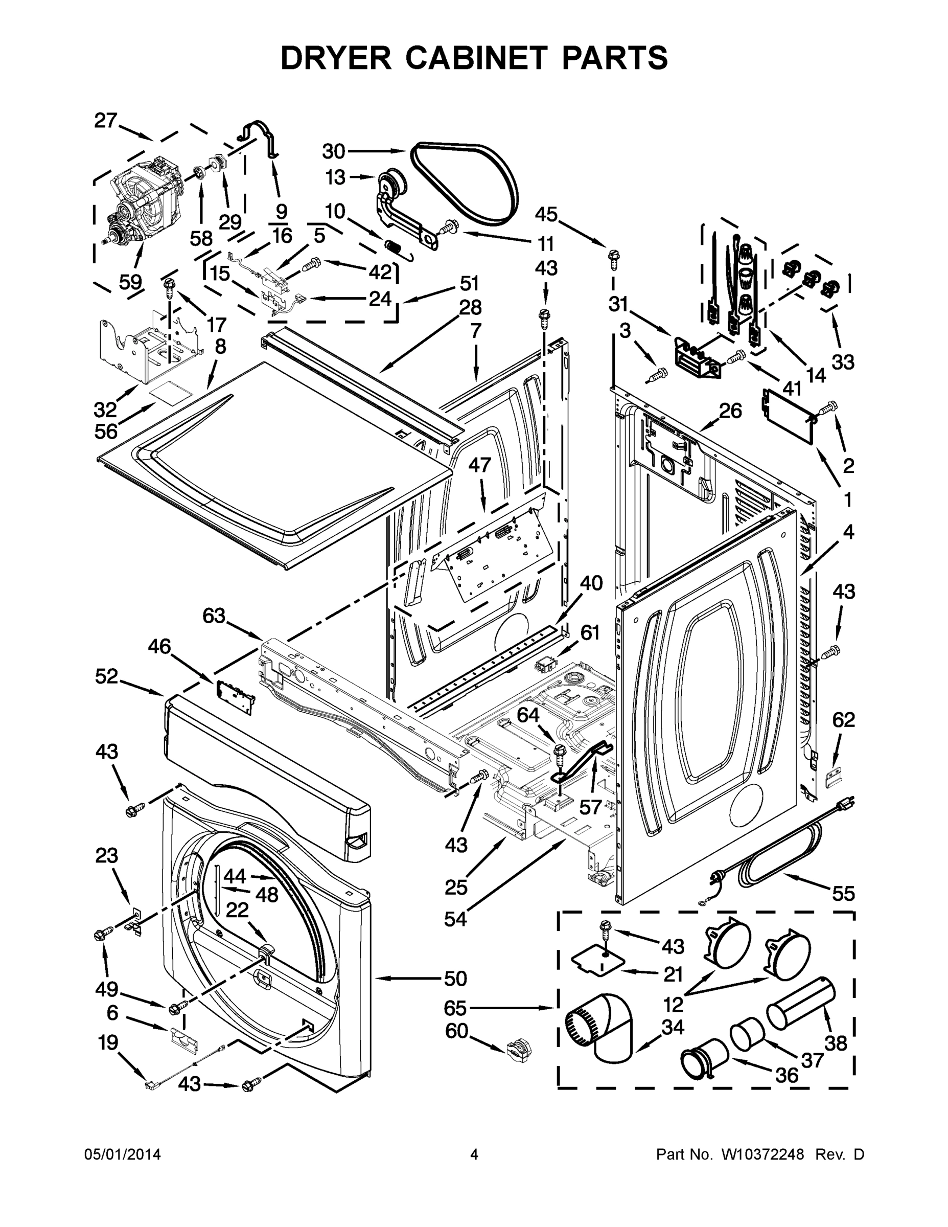 03 - DRYER CABINET PARTS