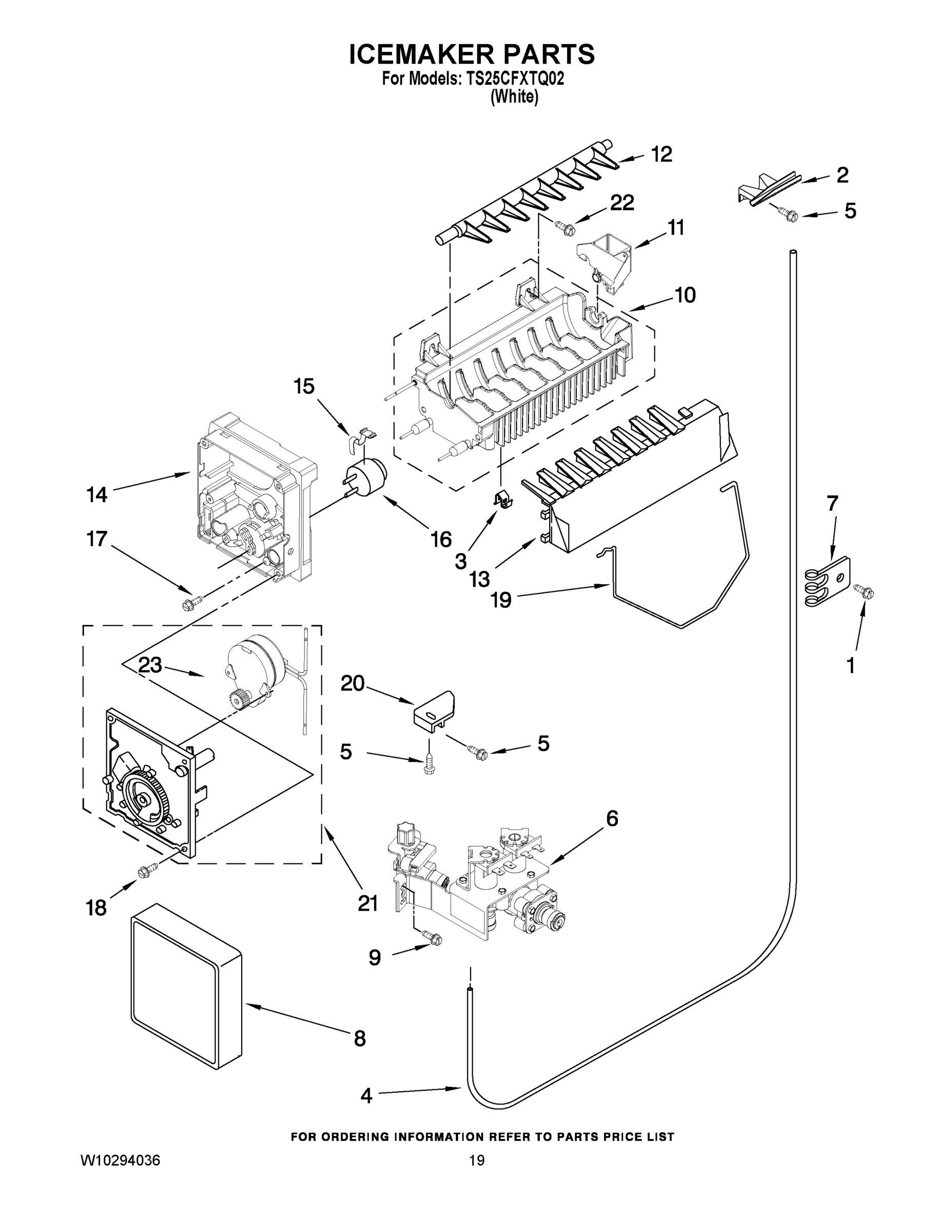 12 - ICEMAKER PARTS