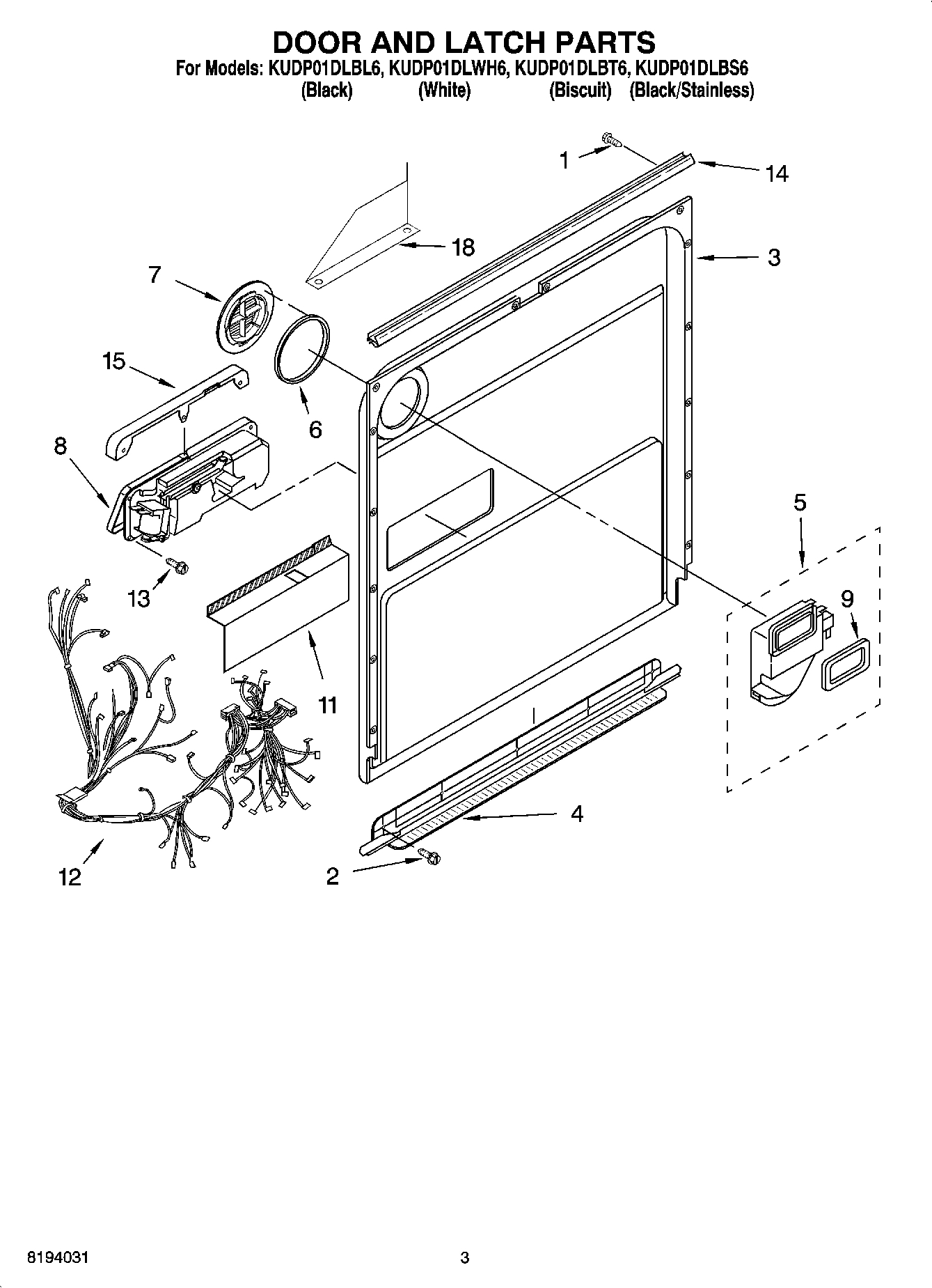03 - DOOR AND LATCH PARTS