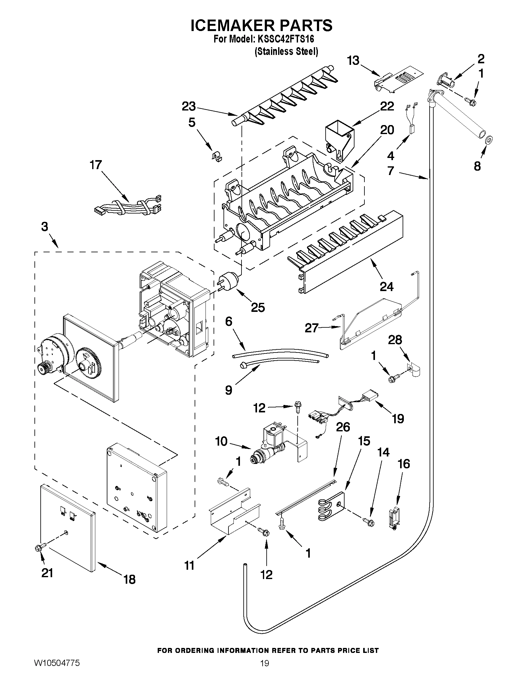 12 - ICEMAKER PARTS