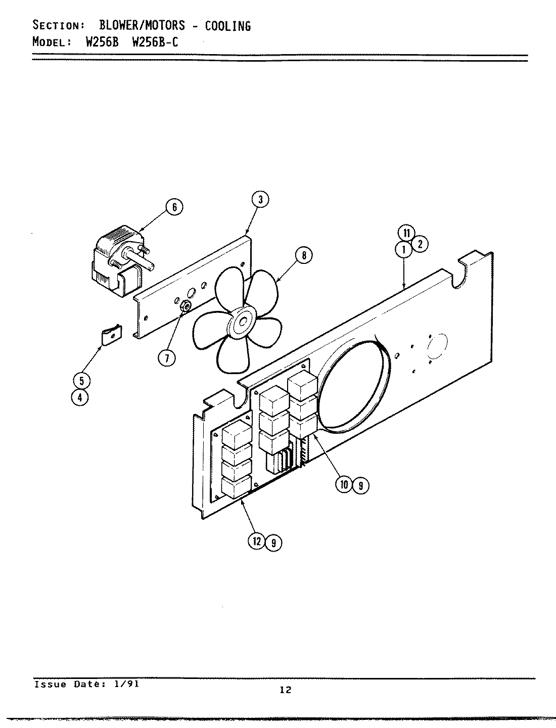 02 - BLOWER MOTOR/COOLING (W256)