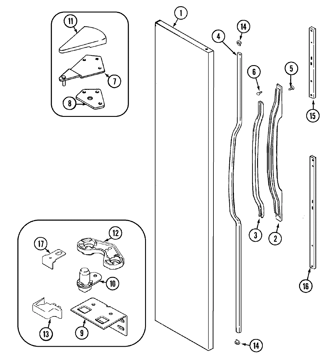 05 - FREEZER OUTER DOOR (BISQUE)