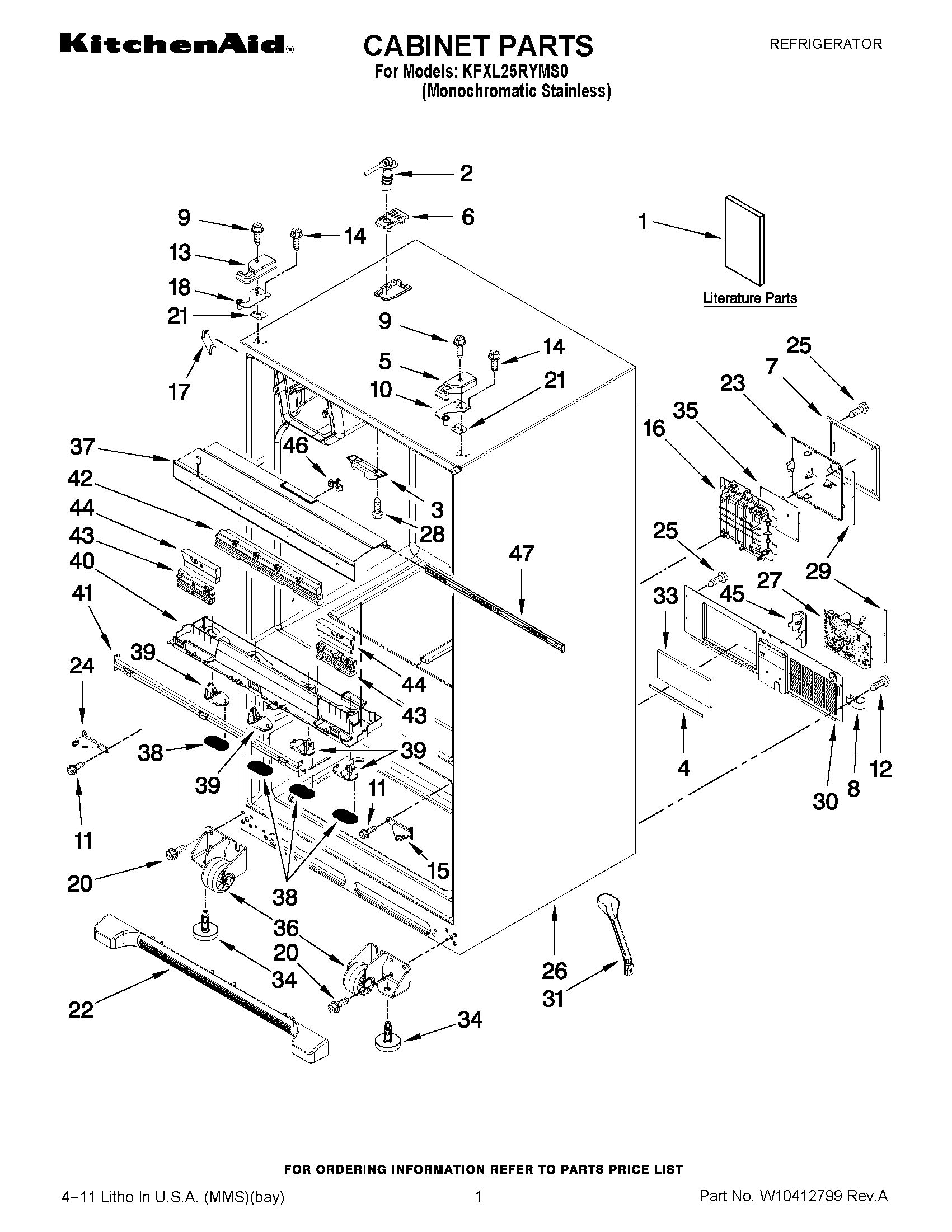 01 - CABINET PARTS