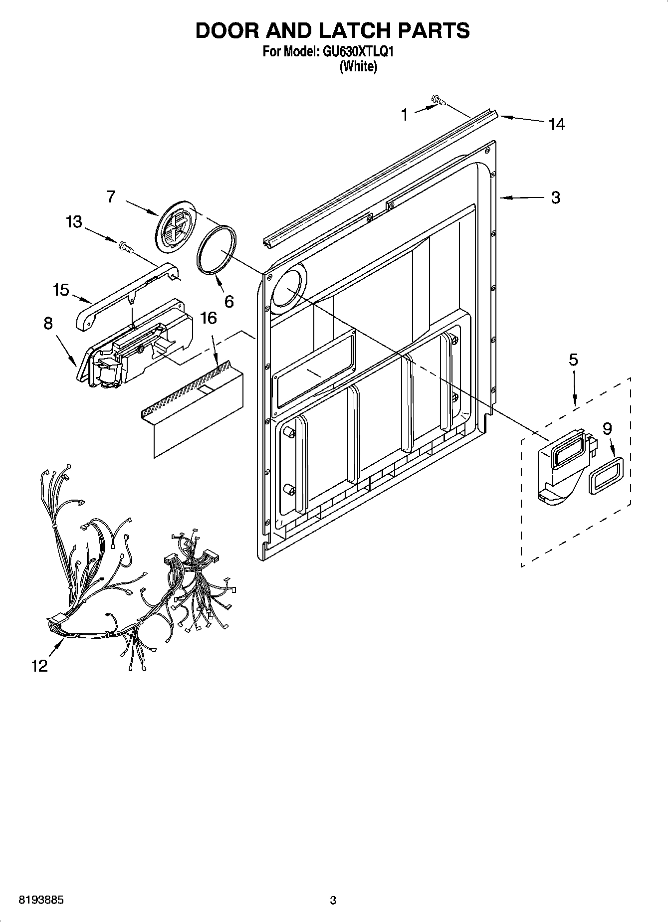 03 - DOOR AND LATCH PARTS