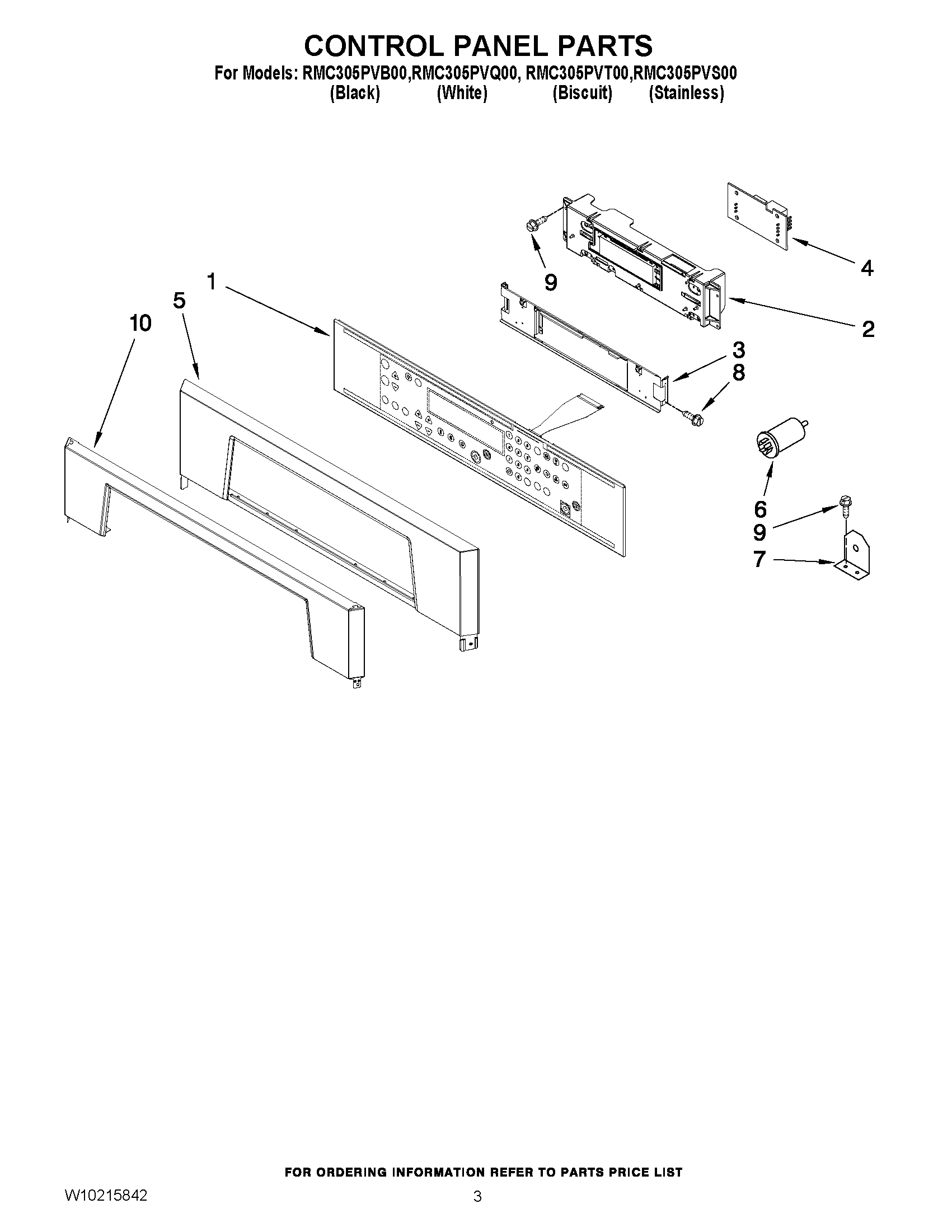 02 - CONTROL PANEL PARTS