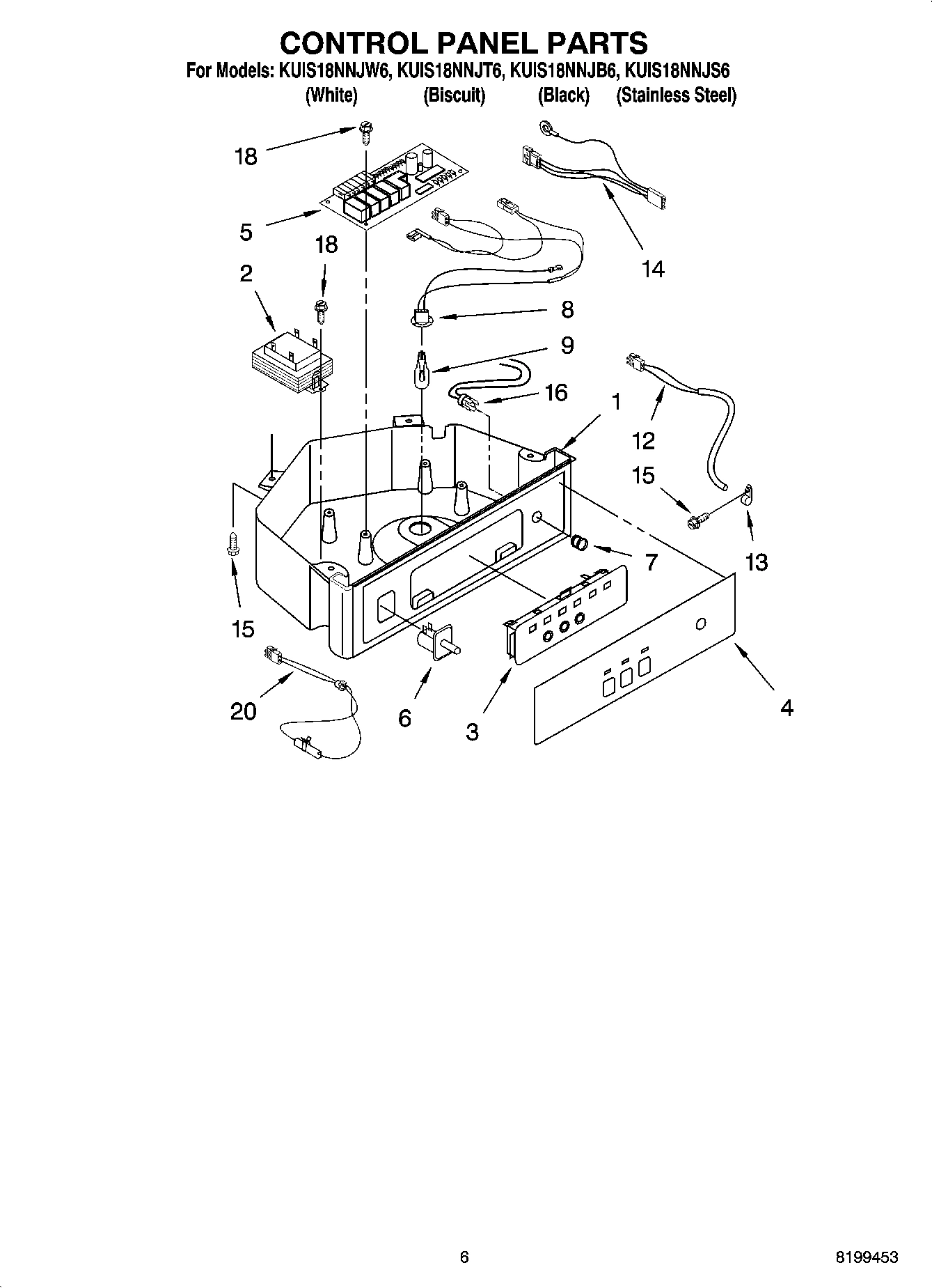 04 - CONTROL PANEL PARTS
