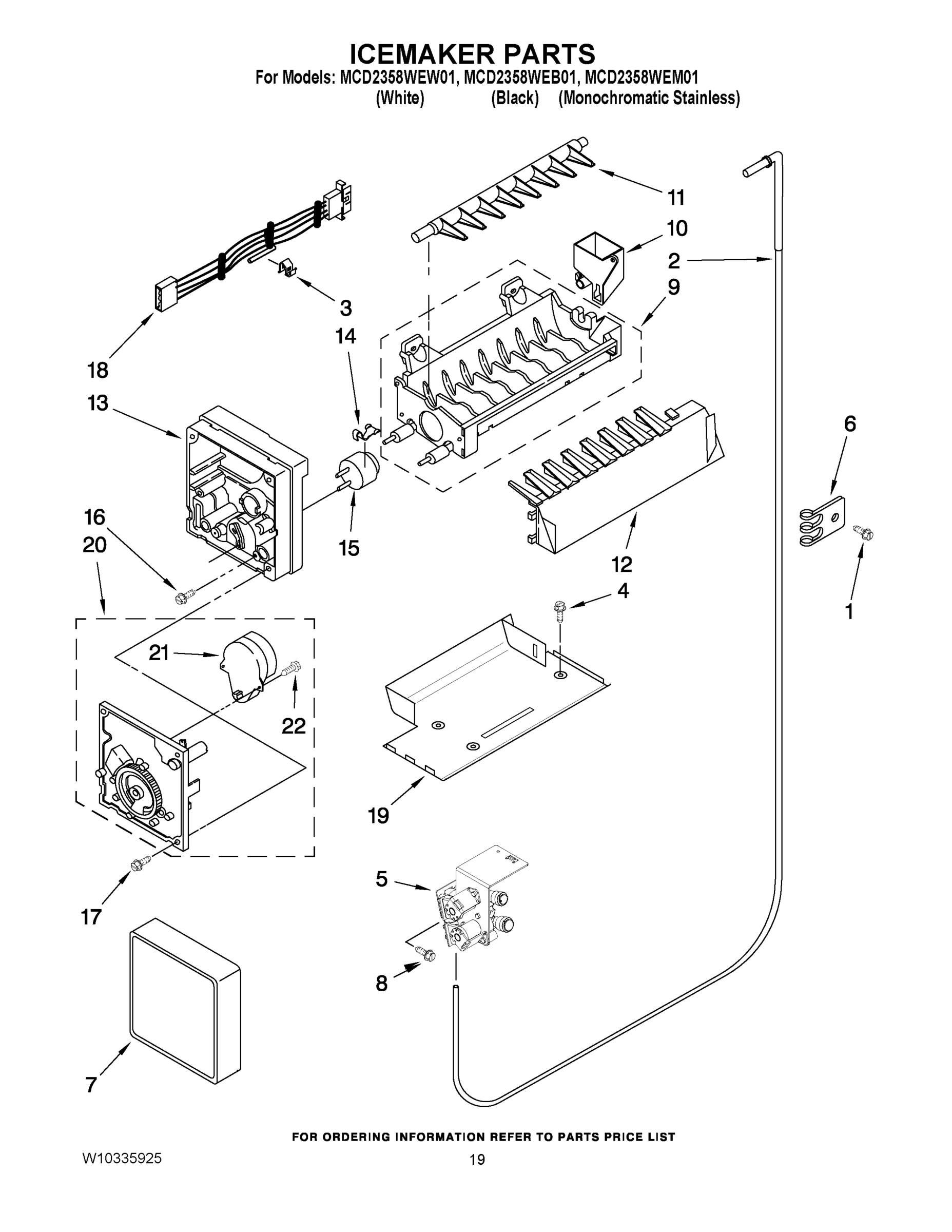 12 - ICEMAKER PARTS