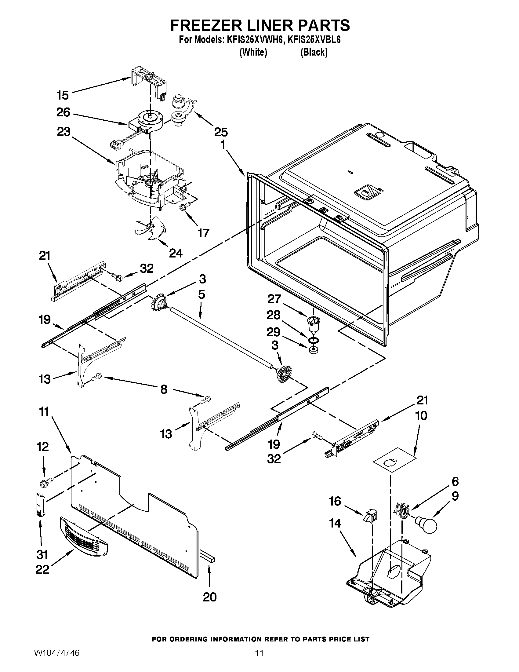 06 - FREEZER LINER PARTS