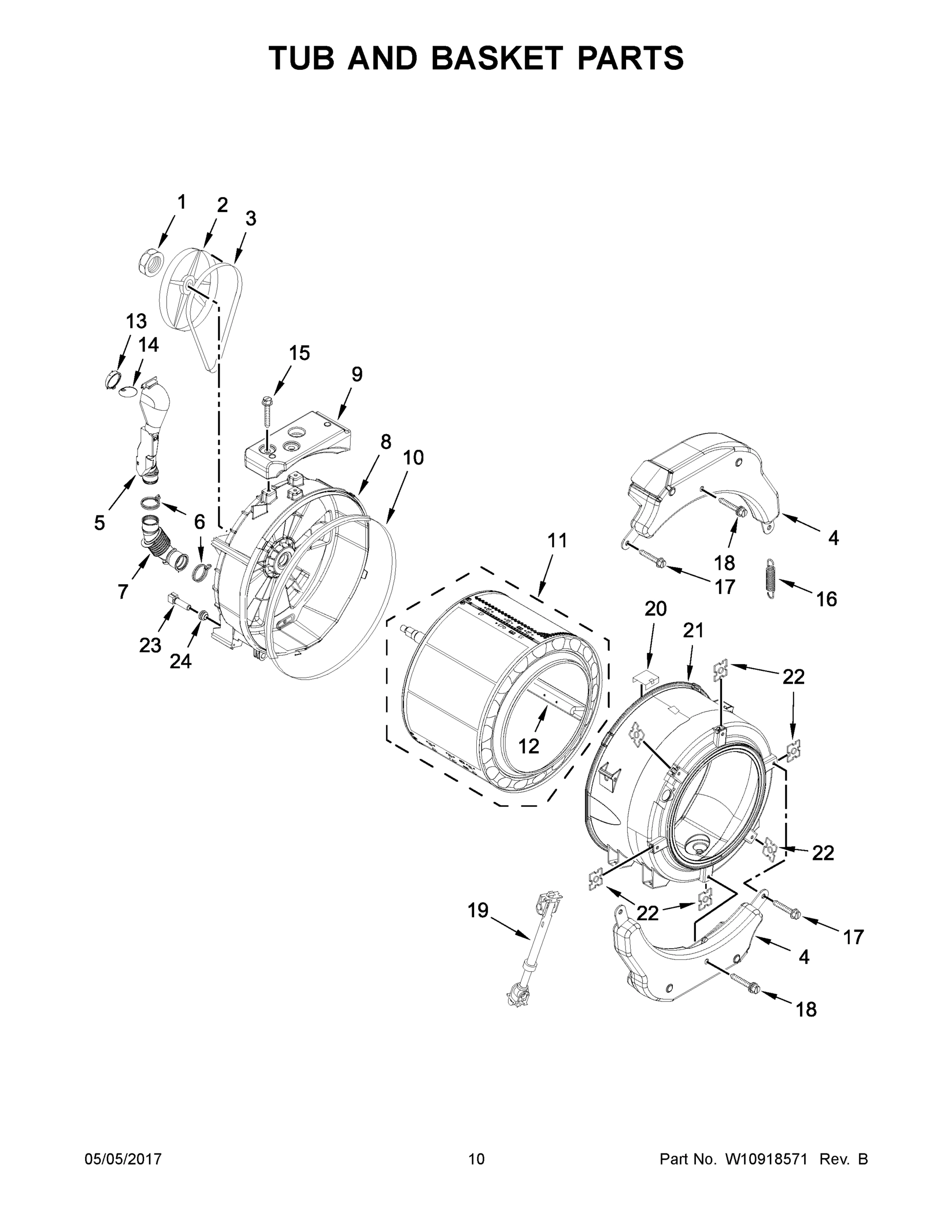 06 - TUB AND BASKET PARTS