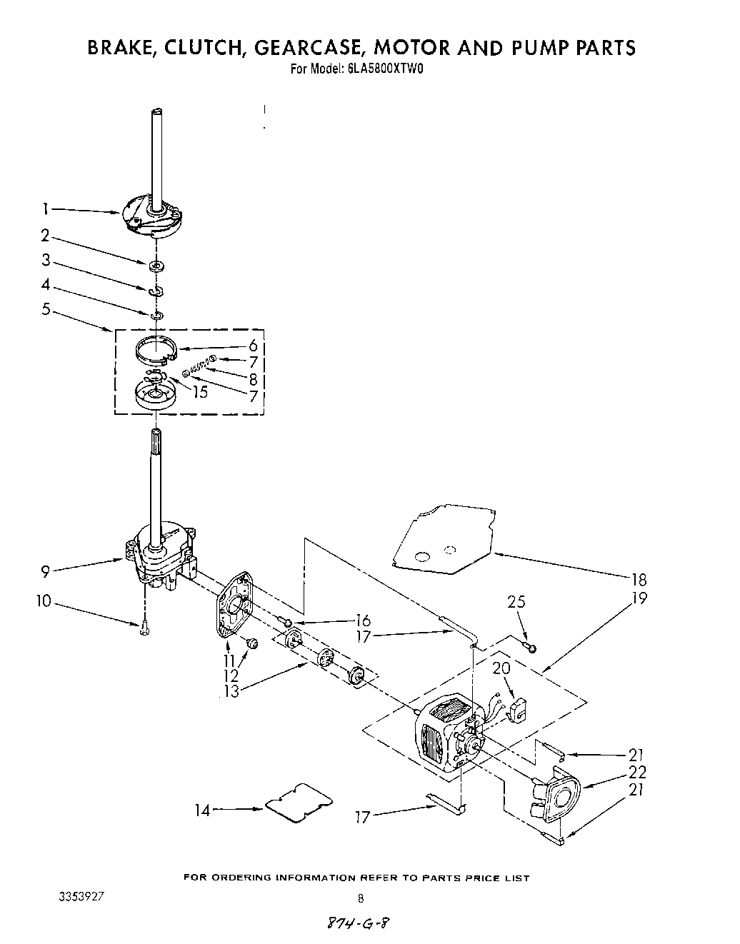 06 - BRAKE, CLUTCH, GEARCASE, MOTOR AND PUMP