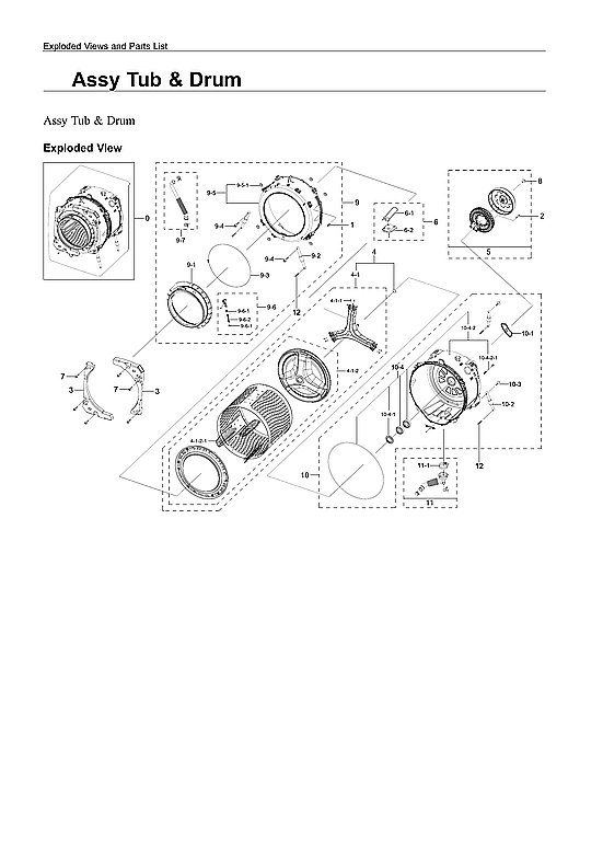 TUB & DRUM ASSY