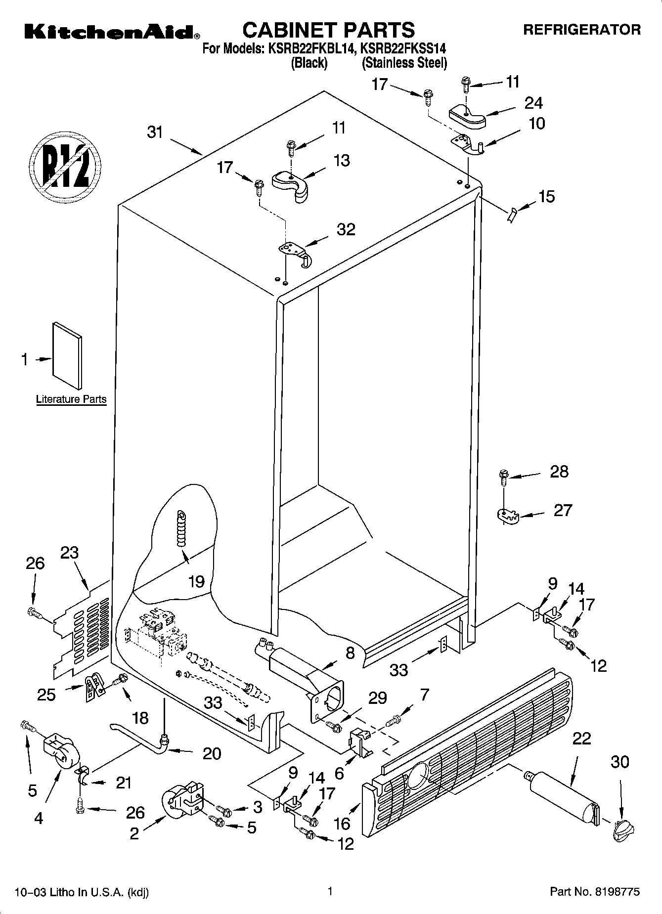 01 - CABINET PARTS