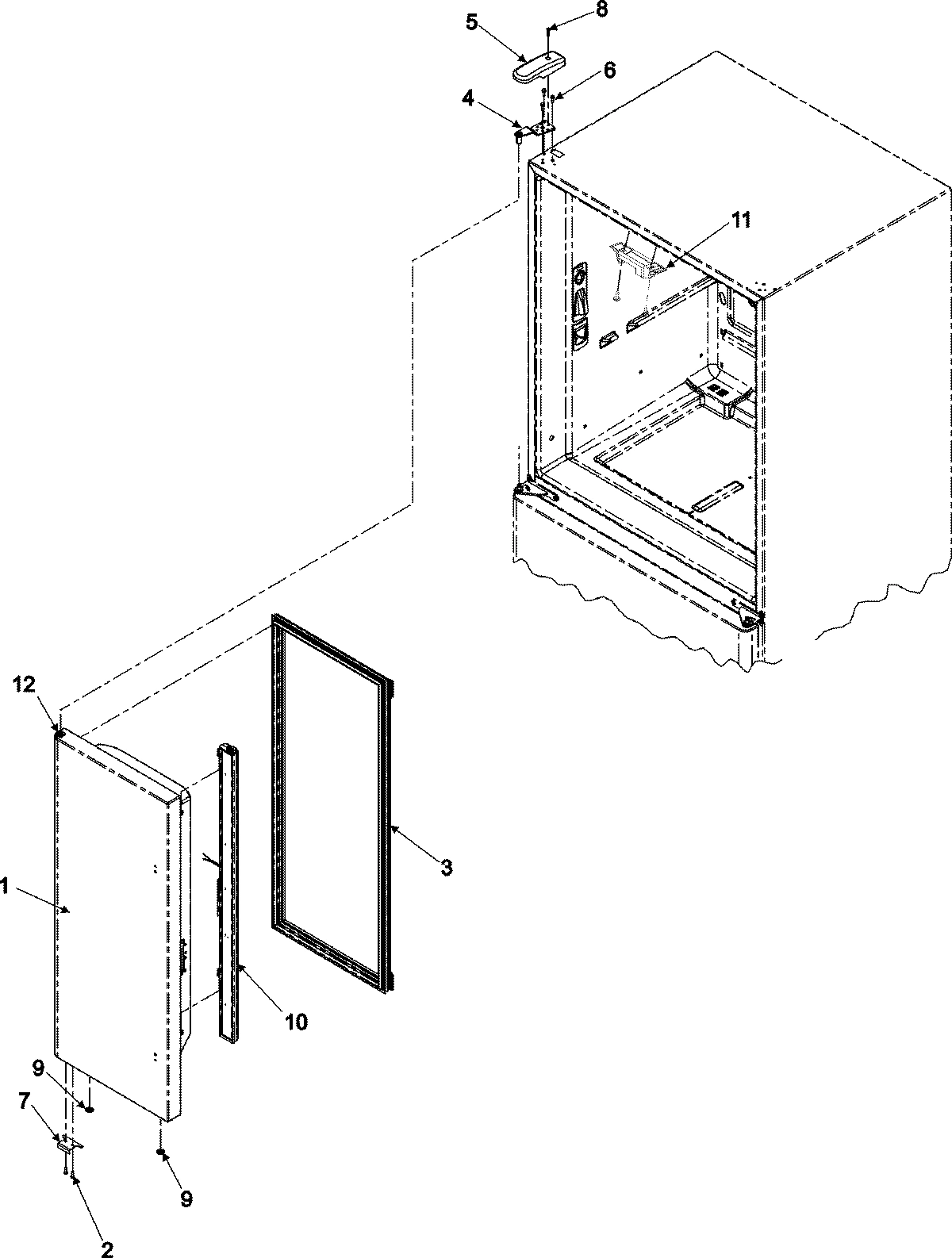 10 - LEFT REFRIGERATOR DOOR