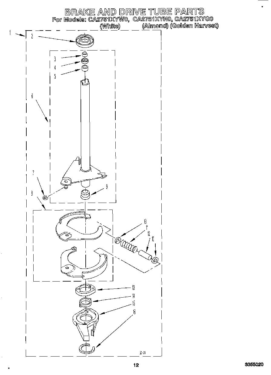 10 - BRAKE AND DRIVE TUBE