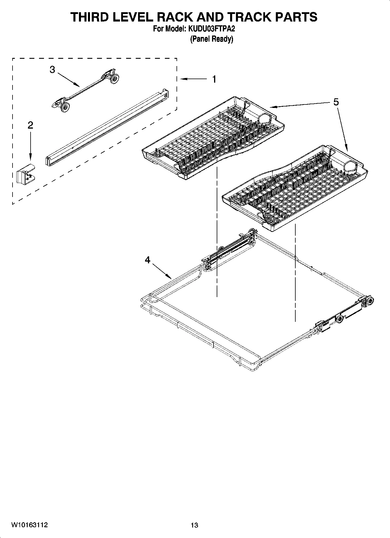 10 - THIRD LEVEL RACK AND TRACK PARTS