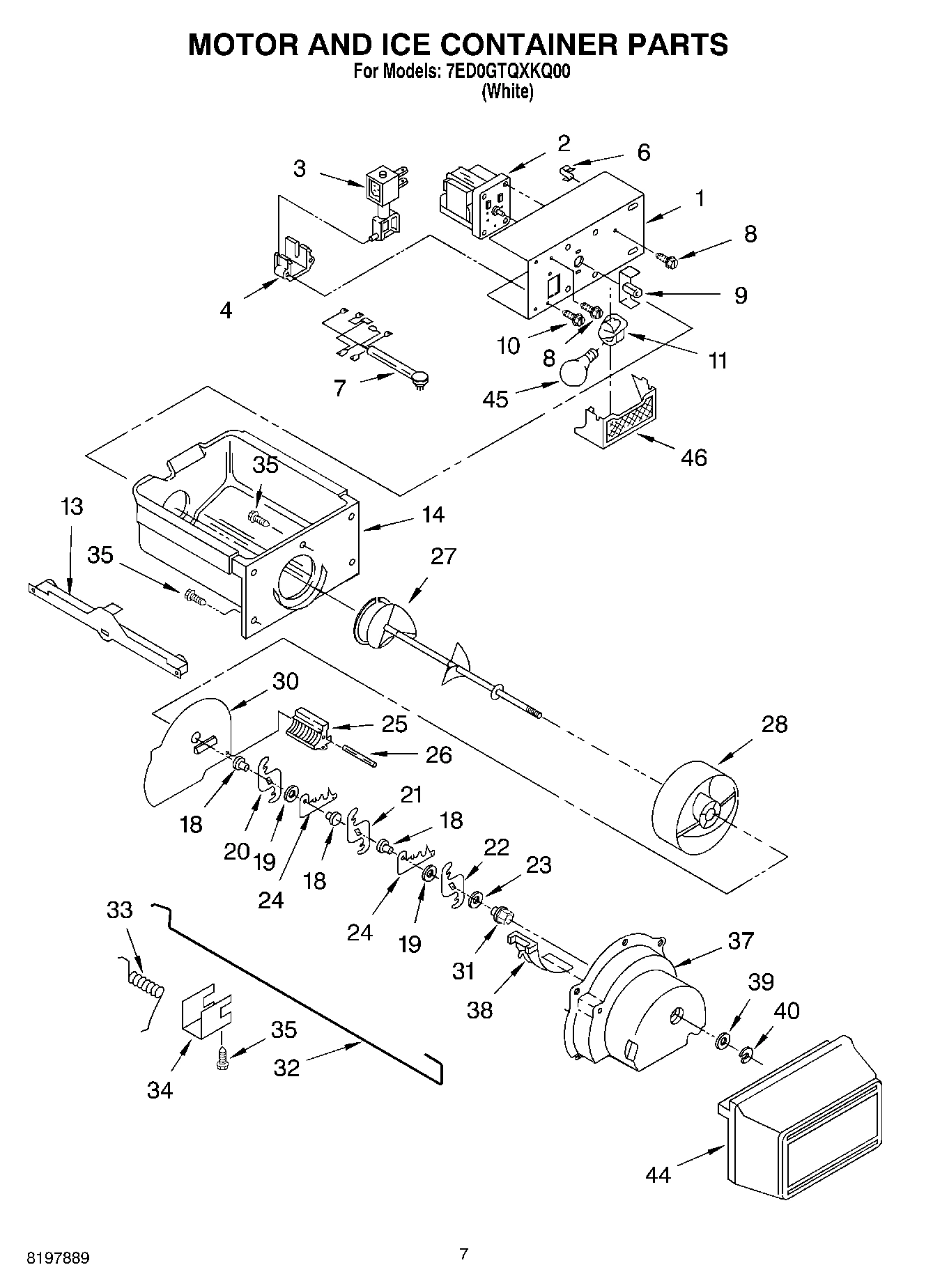 05 - MOTOR AND ICE CONTAINER