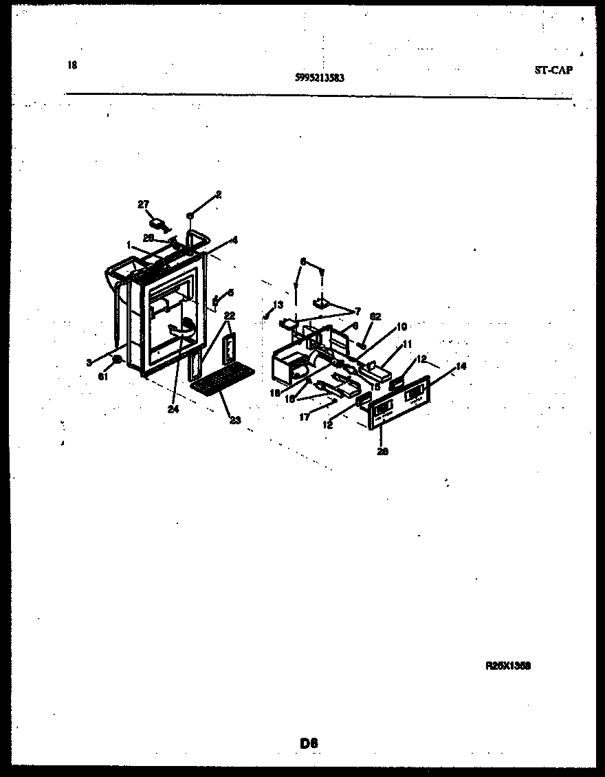10 - ICE DOOR, DISPENSER AND WATER TANK