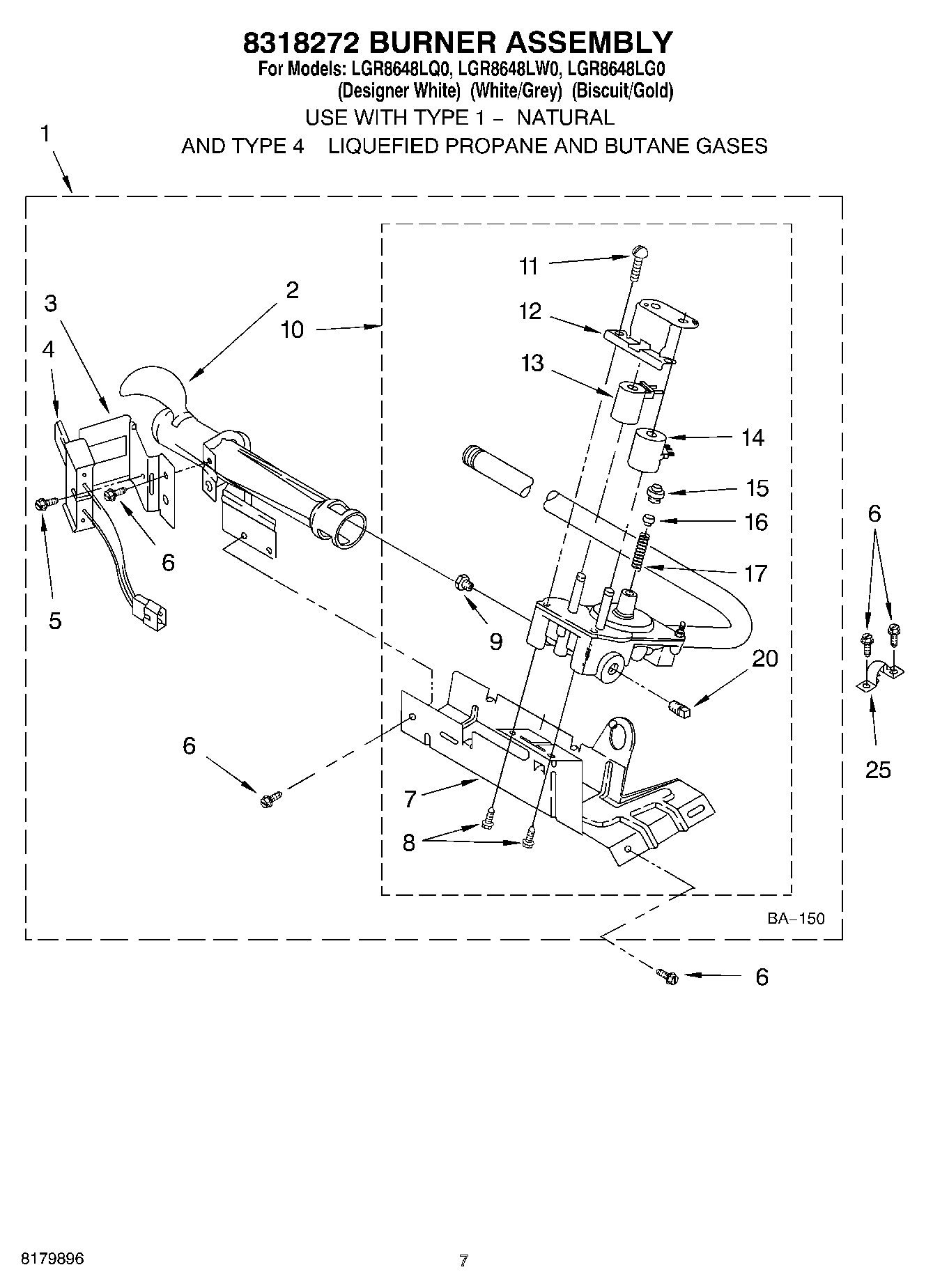 04 - 8318272 BURNER ASSEMBLY