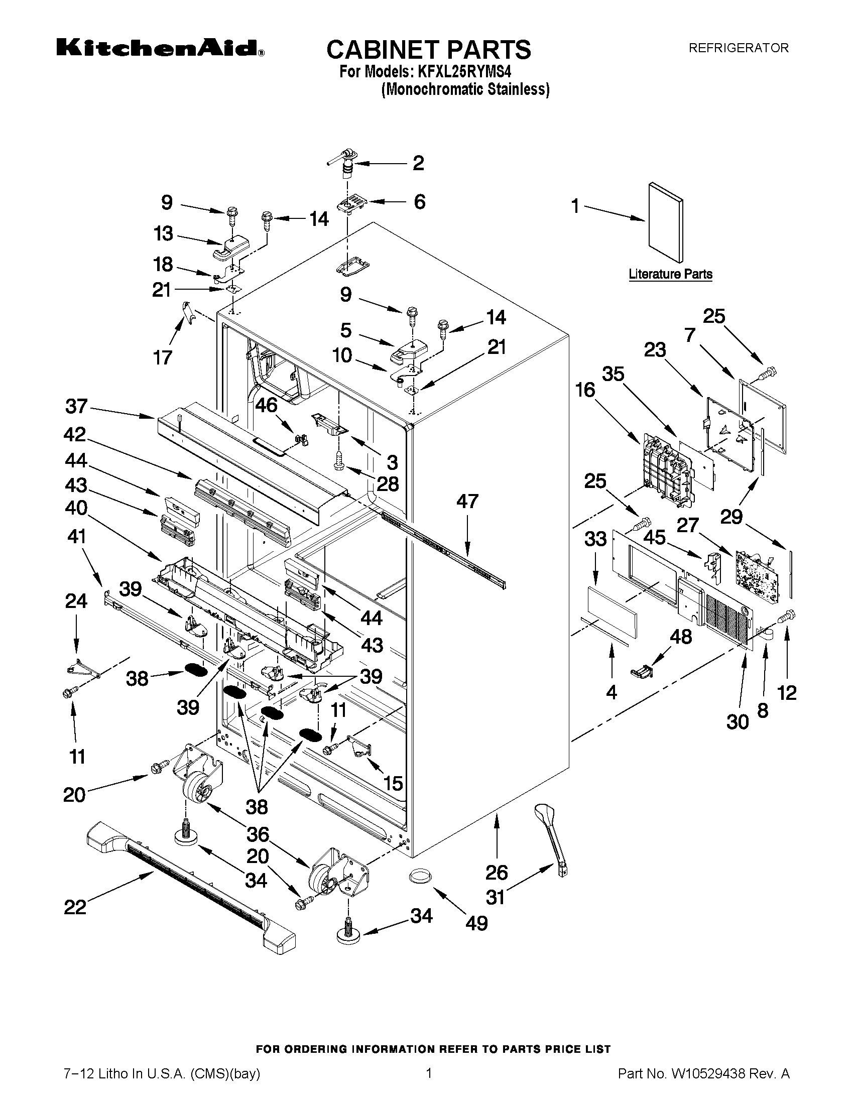 01 - CABINET PARTS