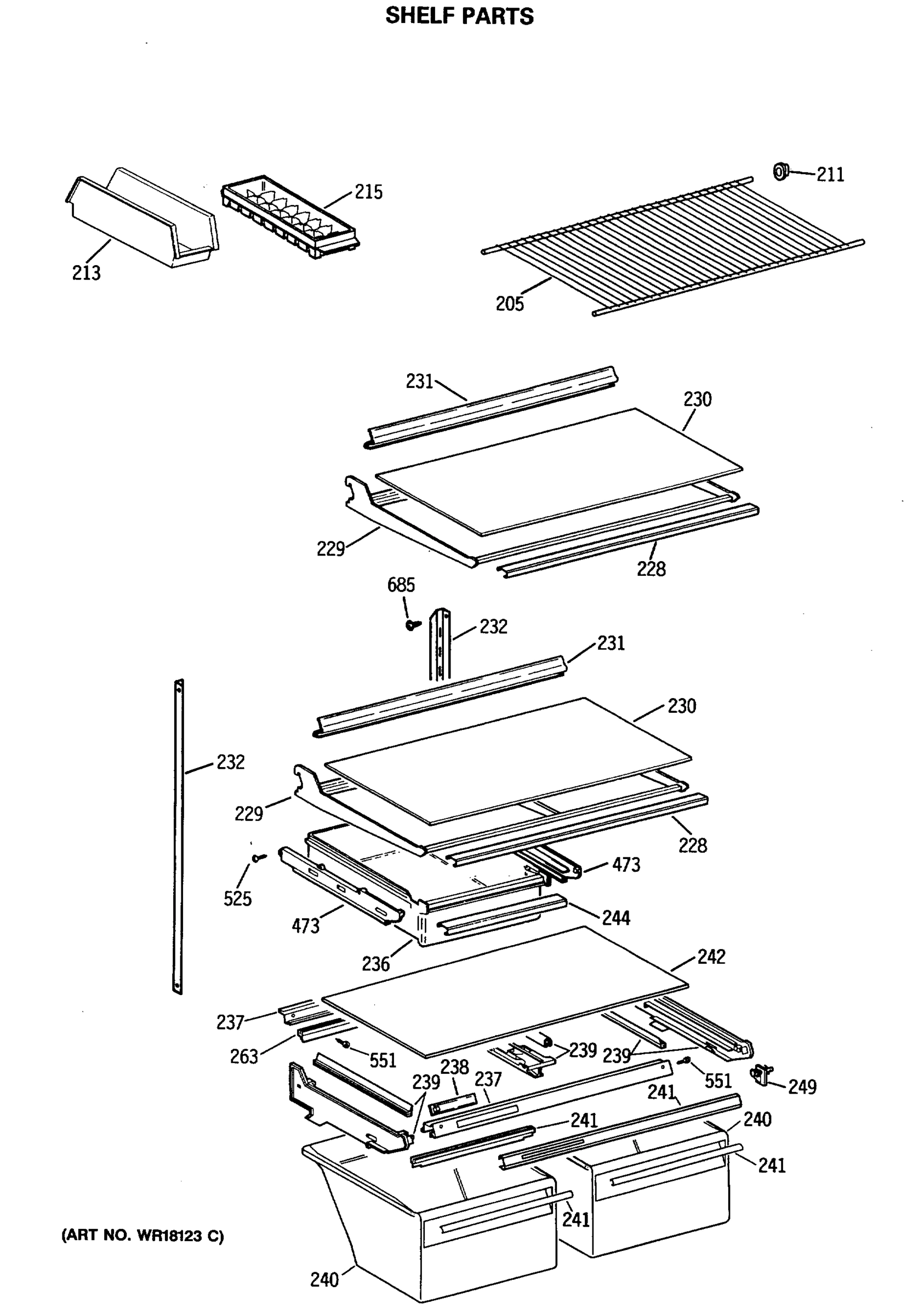 SHELF PARTS