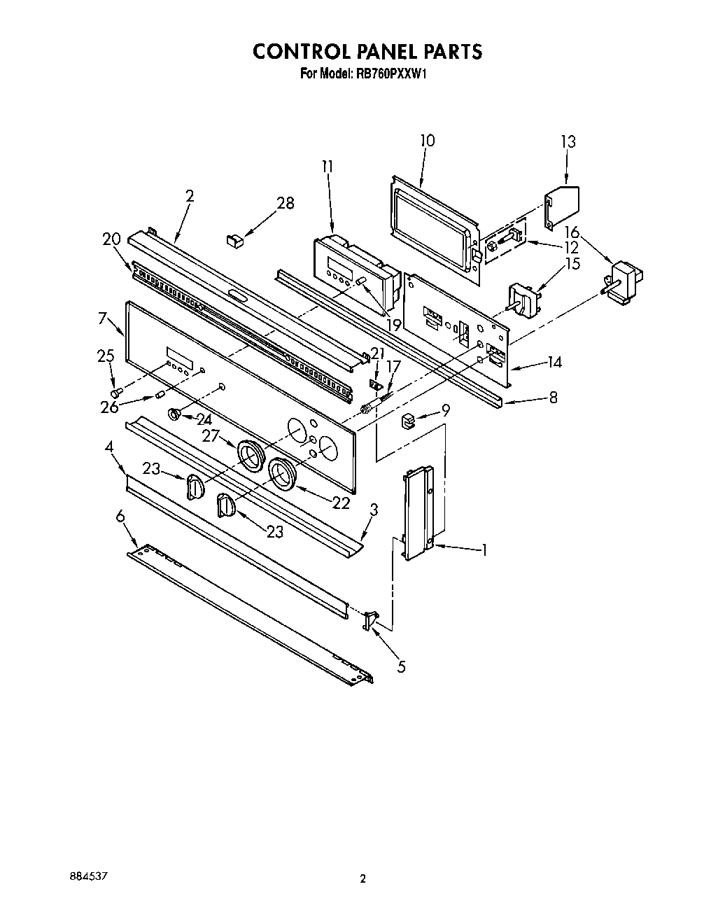 02 - CONTROL PANEL, LIT/OPTIONAL