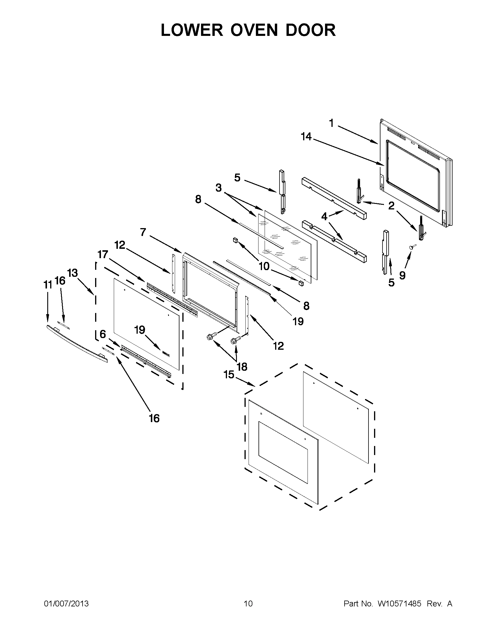 05 - LOWER OVEN DOOR