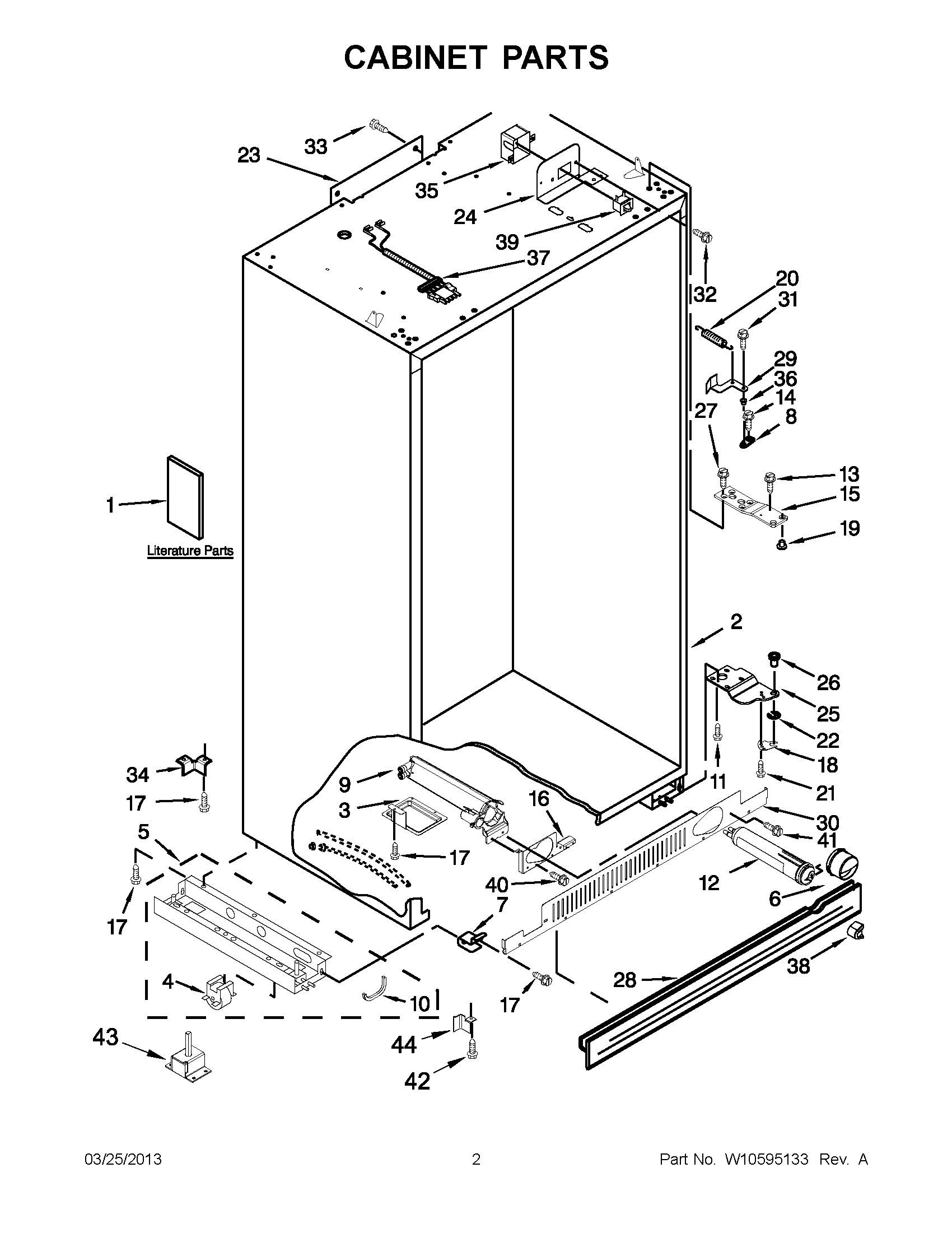 01 - CABINET PARTS