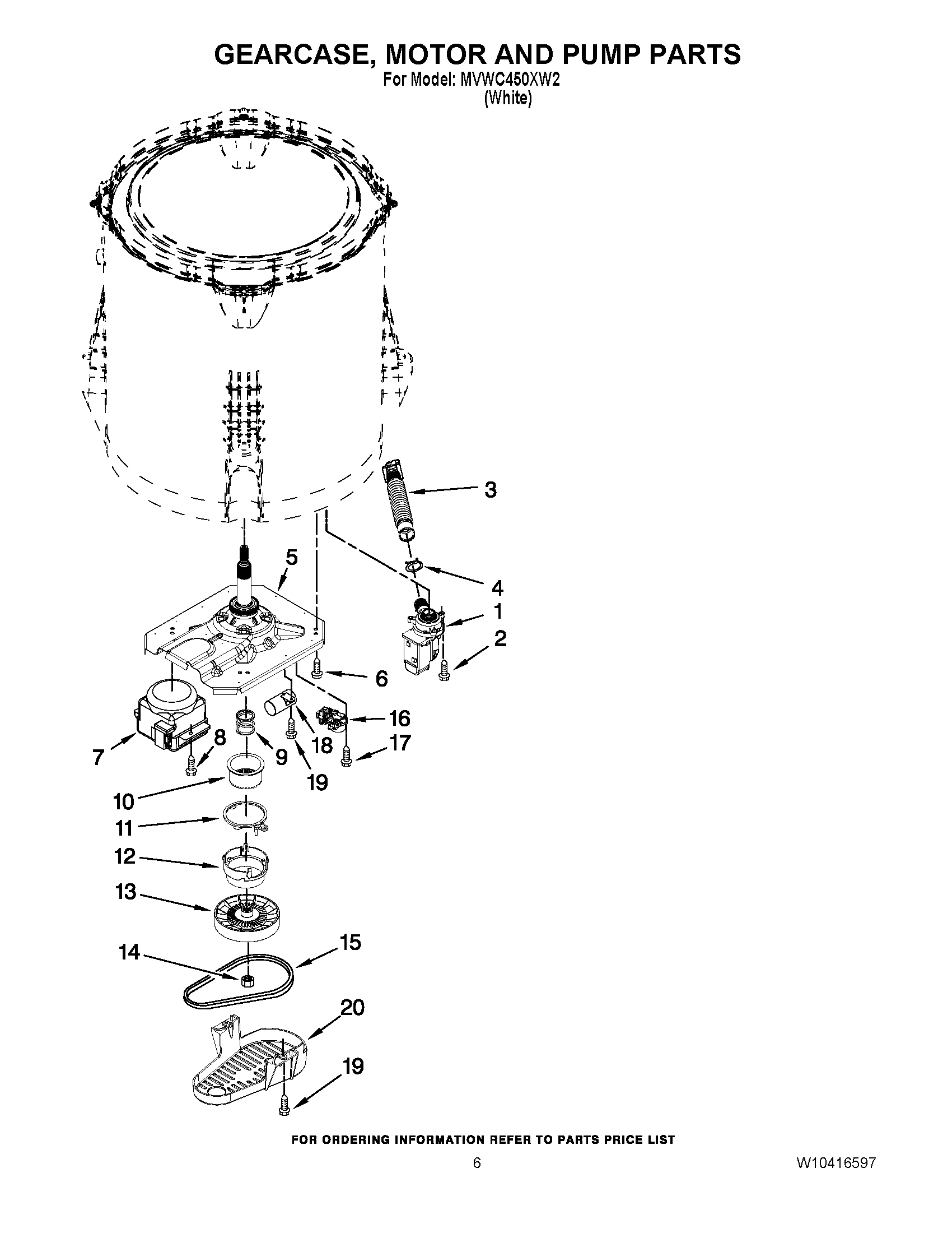 04 - GEARCASE, MOTOR AND PUMP PARTS