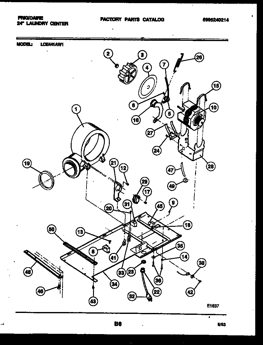 04 - DRYER MOTOR, BLOWER AND BELT