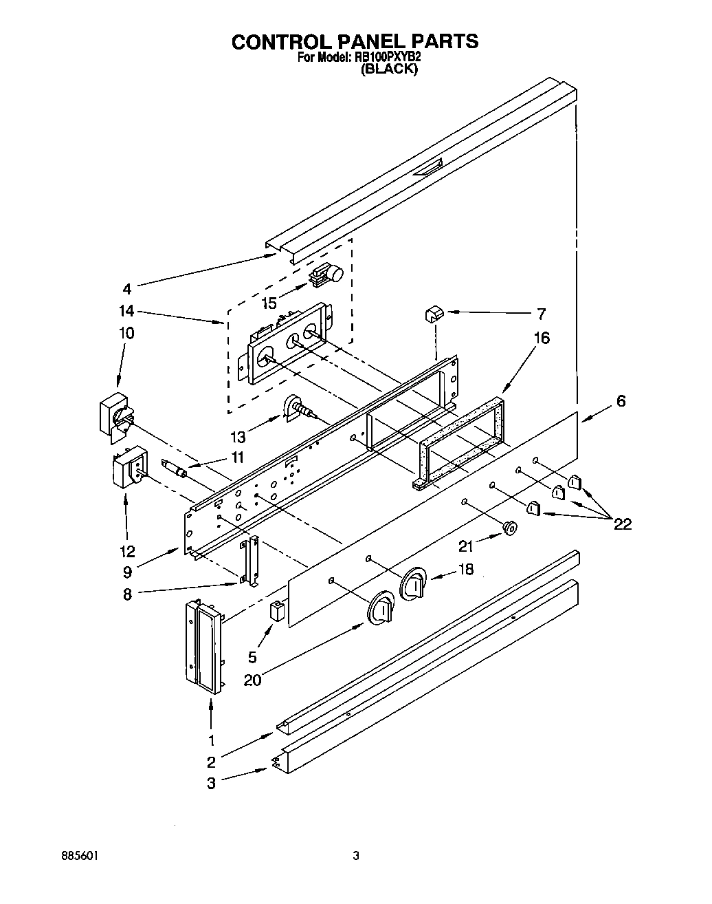 02 - CONTROL PANEL, LIT/OPTIONAL