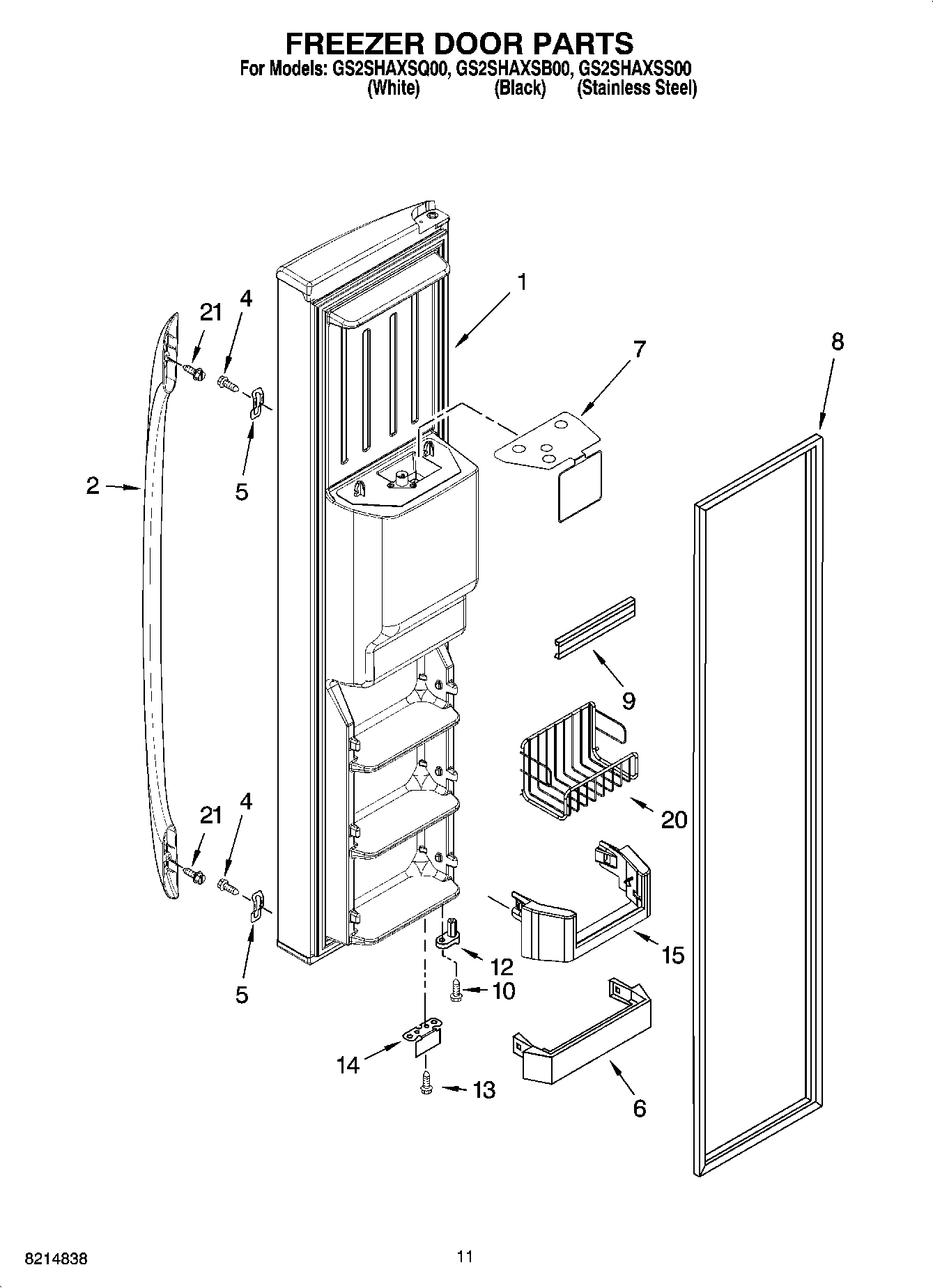 07 - FREEZER DOOR PARTS