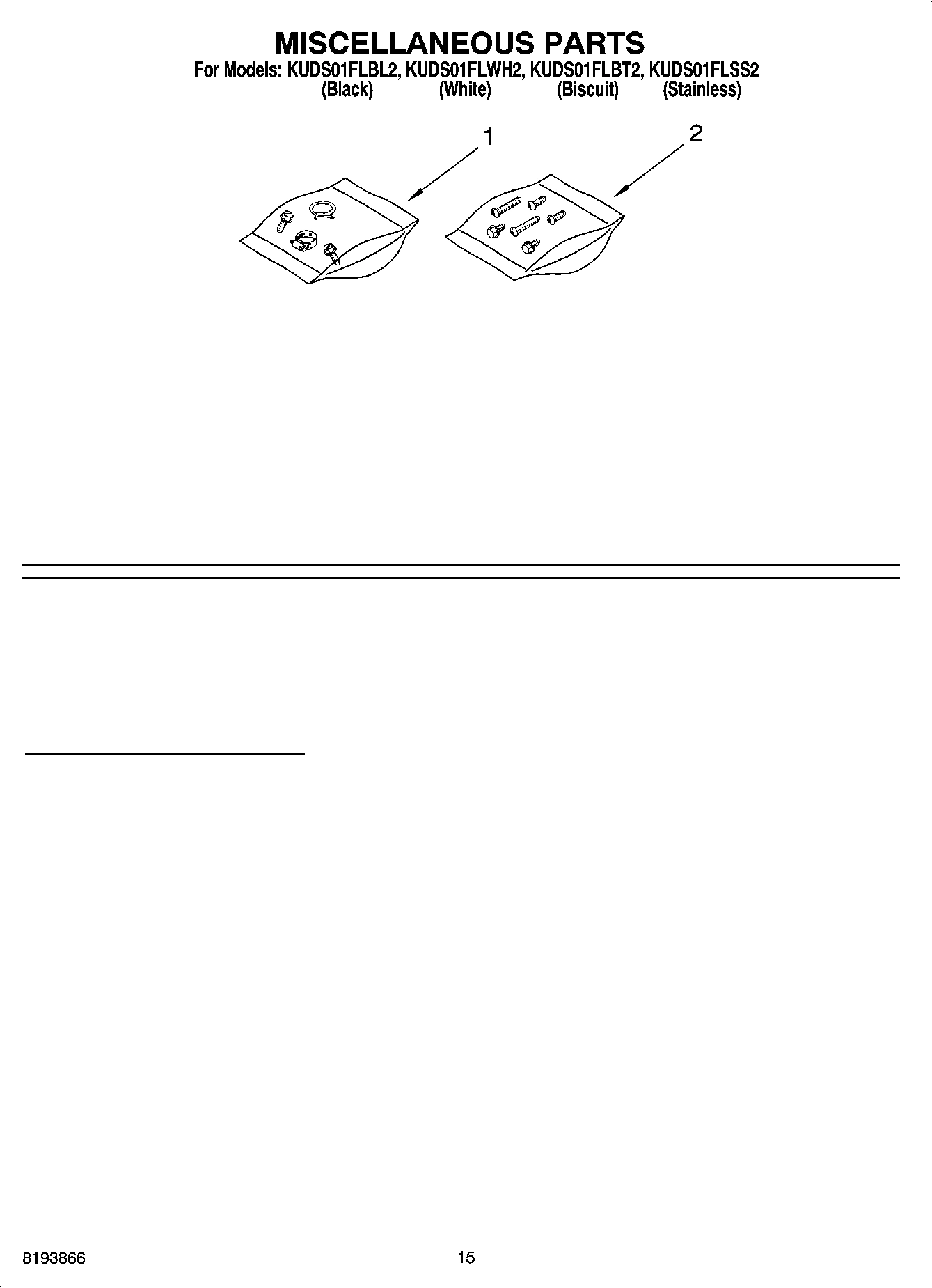 12 - MISCELLANEOUS PARTS, OPTIONAL PARTS (NOT INCLUDED)
