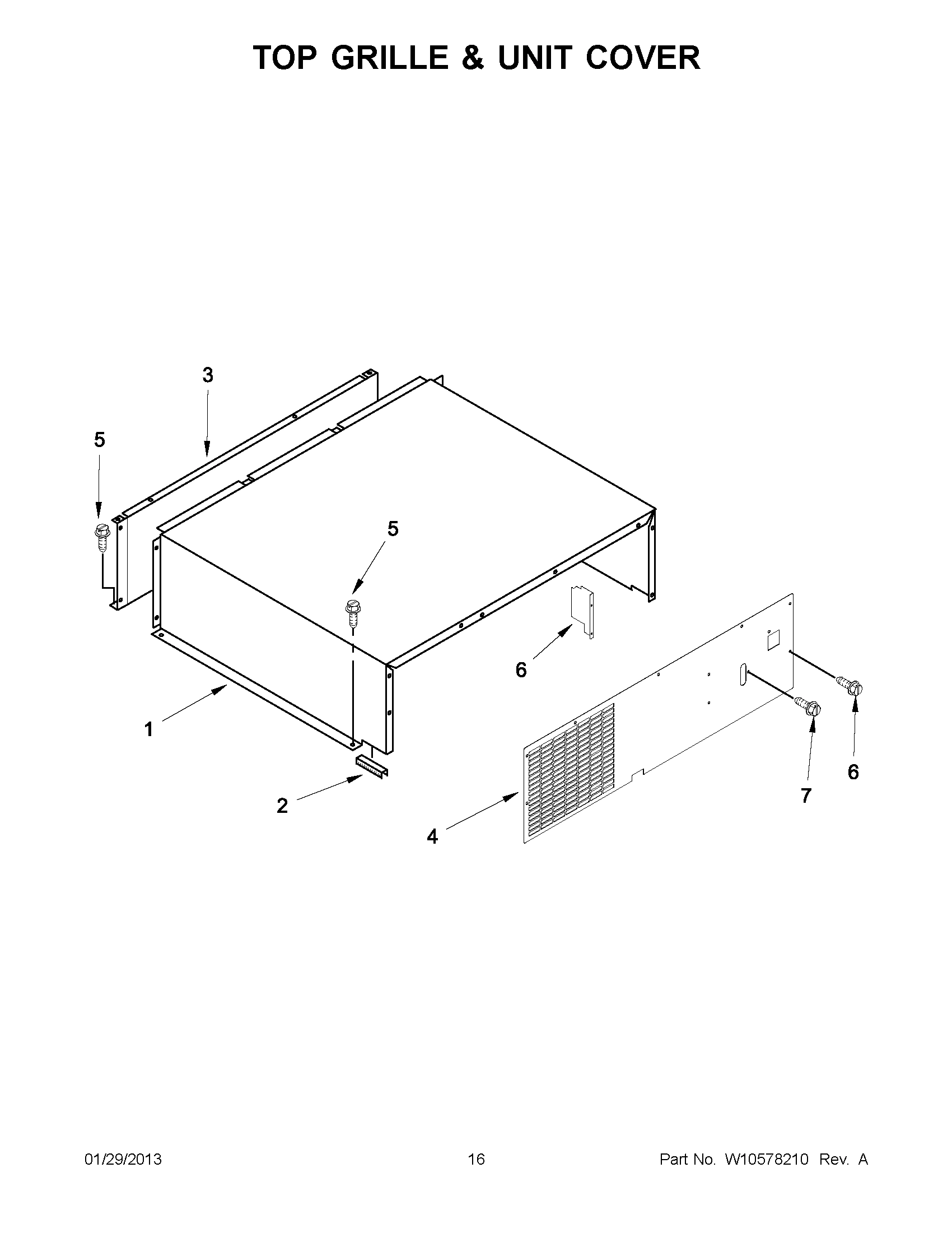 08 - TOP GRILLE & UNIT COVER
